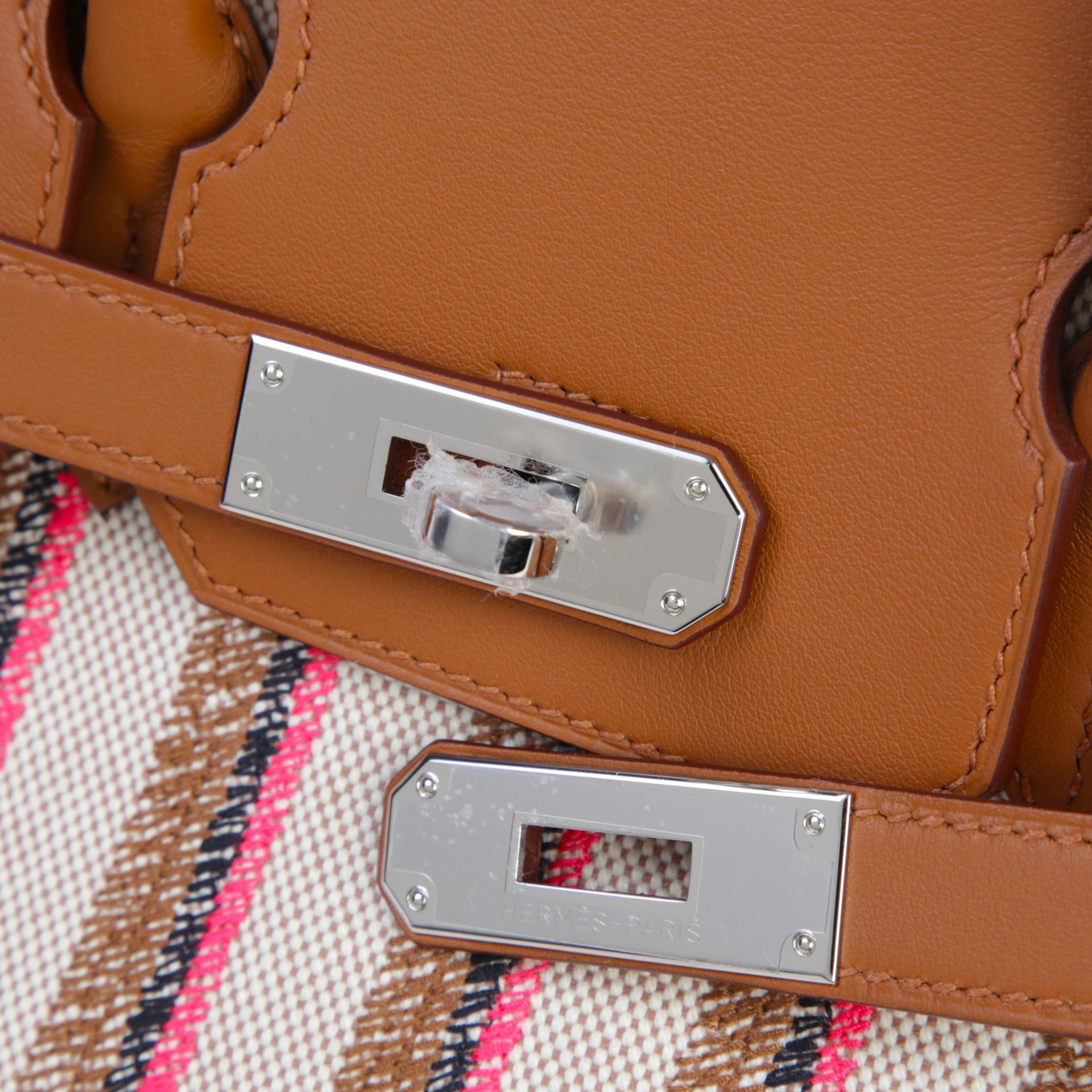 ランク N 新品 HERMÈS エルメス バーキンショルダーライト29 ゴールド (37) スイフト トワルアッシュ シルバー金具 K刻印 (2025) - 8