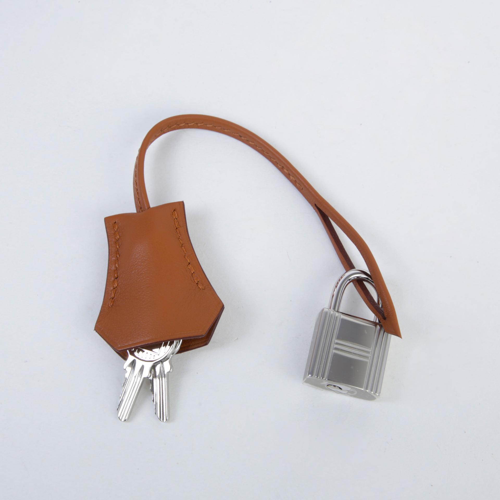 ランク N 新品 HERMÈS エルメス バーキンショルダーライト29 ゴールド (37) スイフト トワルアッシュ シルバー金具 K刻印 (2025) - 14