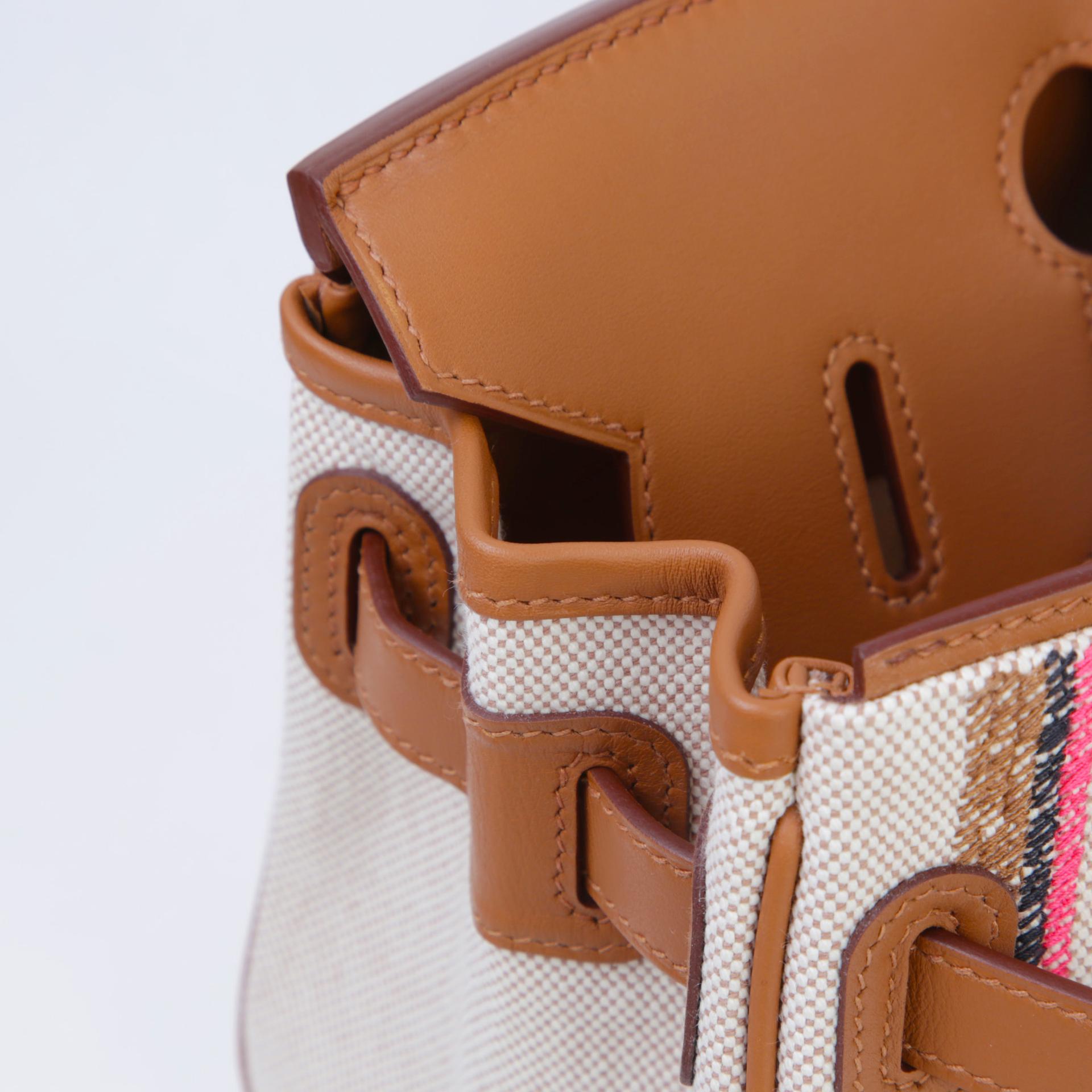 ランク N 新品 HERMÈS エルメス バーキンショルダーライト29 ゴールド (37) スイフト トワルアッシュ シルバー金具 K刻印 (2025) - 12