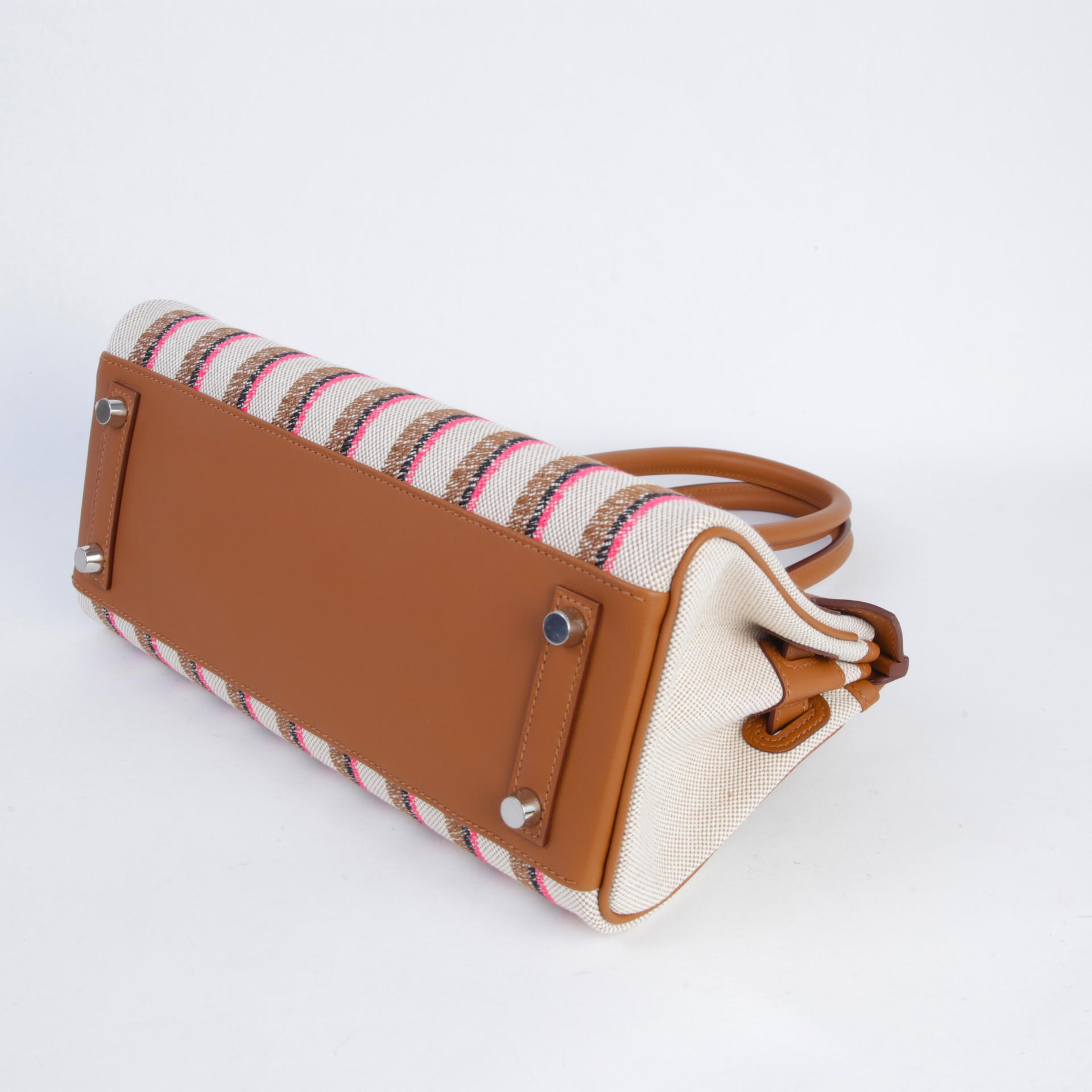 ランク N 新品 HERMÈS エルメス バーキンショルダーライト29 ゴールド (37) スイフト トワルアッシュ シルバー金具 K刻印 (2025) - 5