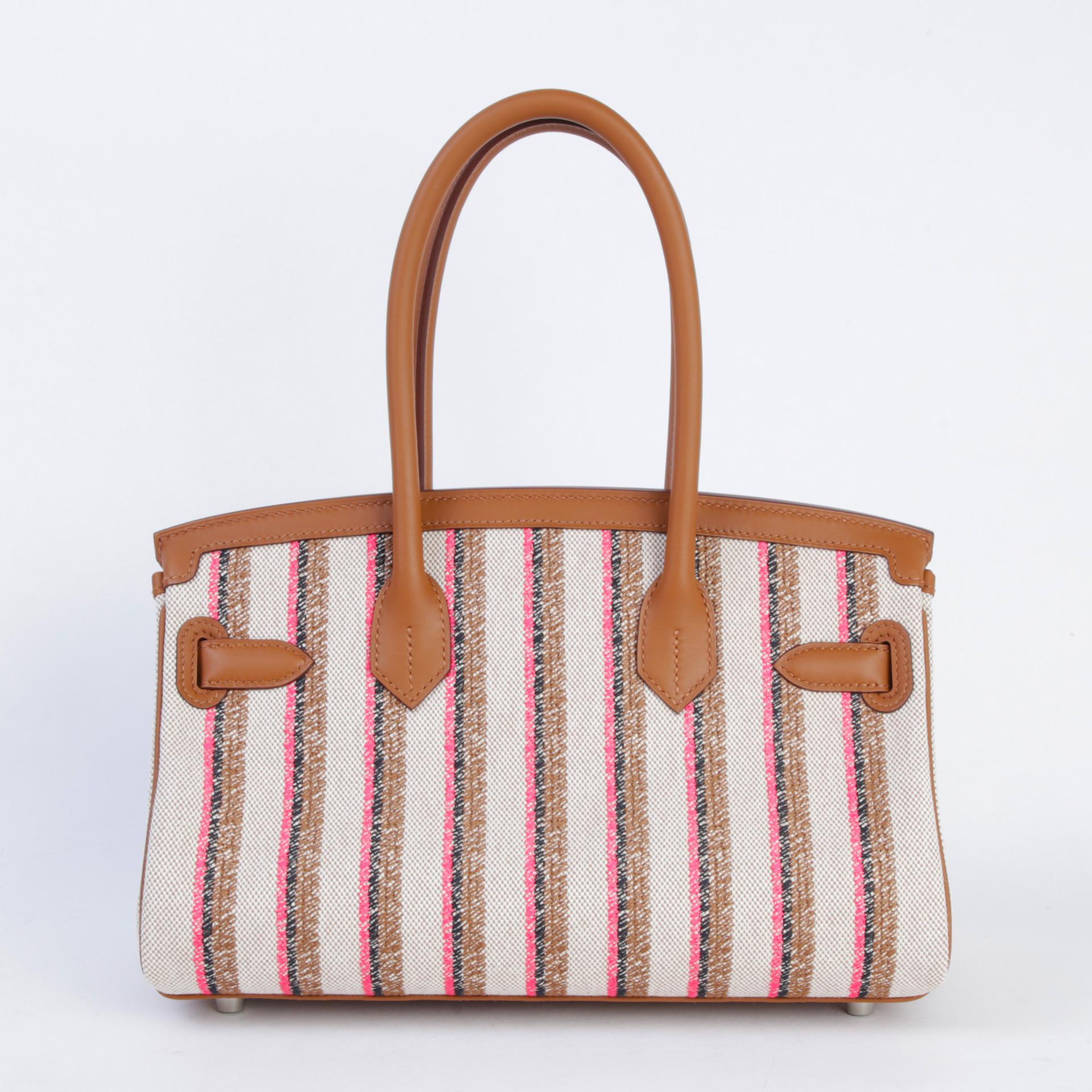 ランク N 新品 HERMÈS エルメス バーキンショルダーライト29 ゴールド (37) スイフト トワルアッシュ シルバー金具 K刻印 (2025) - 2
