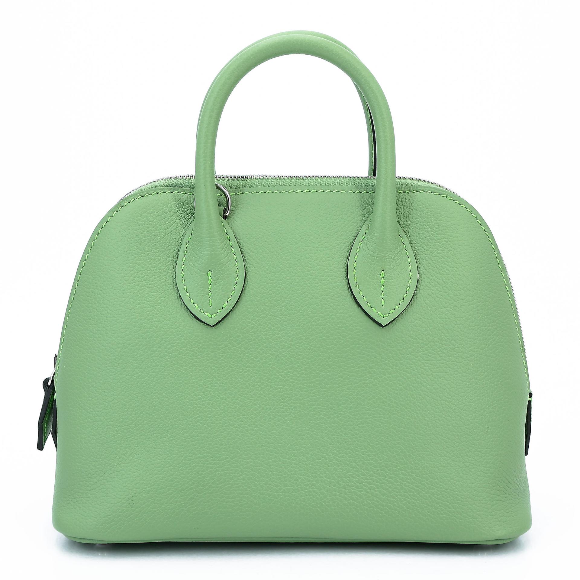 未使用保存品 HERMÈS 愛馬仕 Mini Bolide 1923 3I 牛油果綠 Vert Criquet Evercolor皮 銀扣 B刻 2023年 - 1