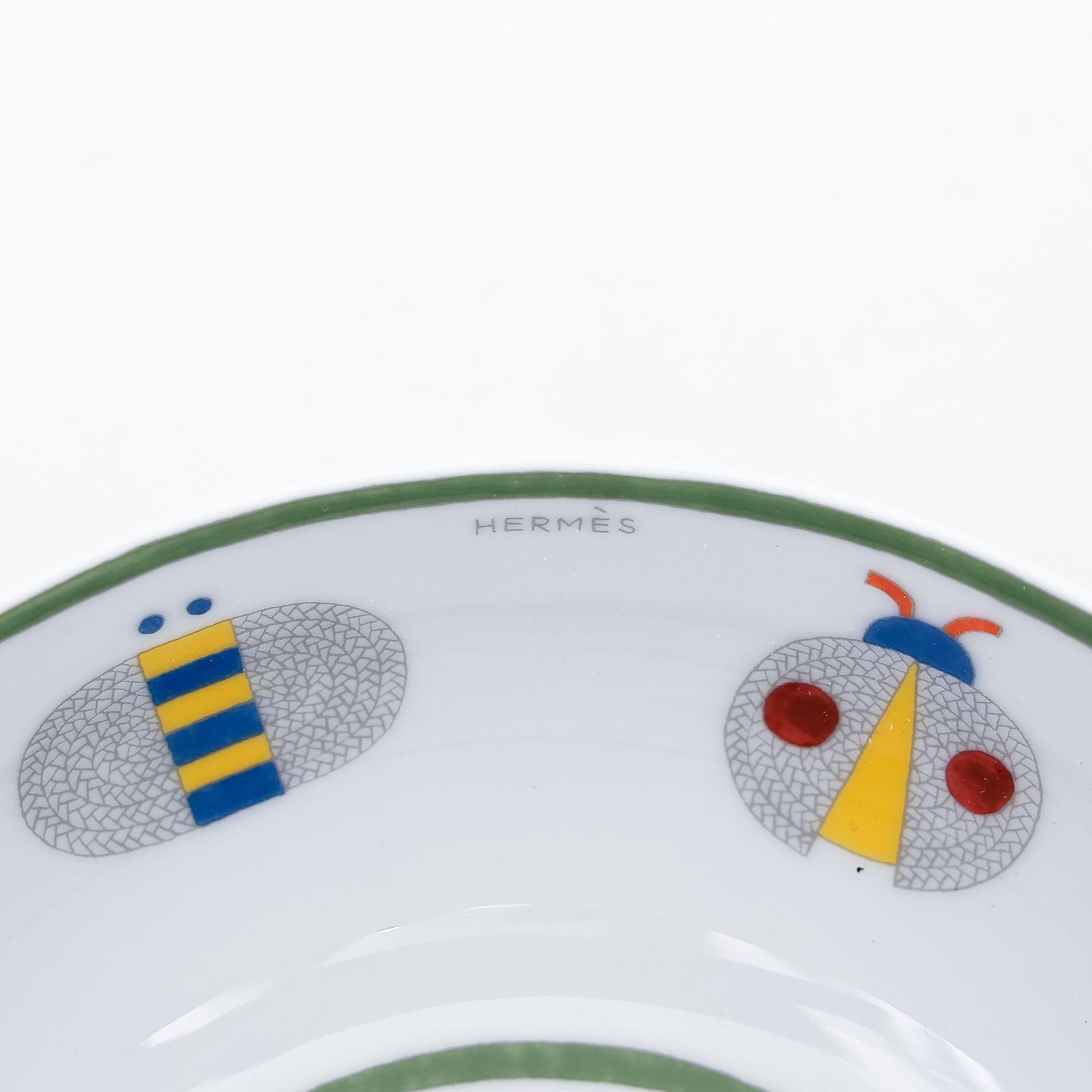 Brand New ( Rank N ) HERMÈS Animaux Nattes Tableware set of 4 pieces White Porcelain - 9