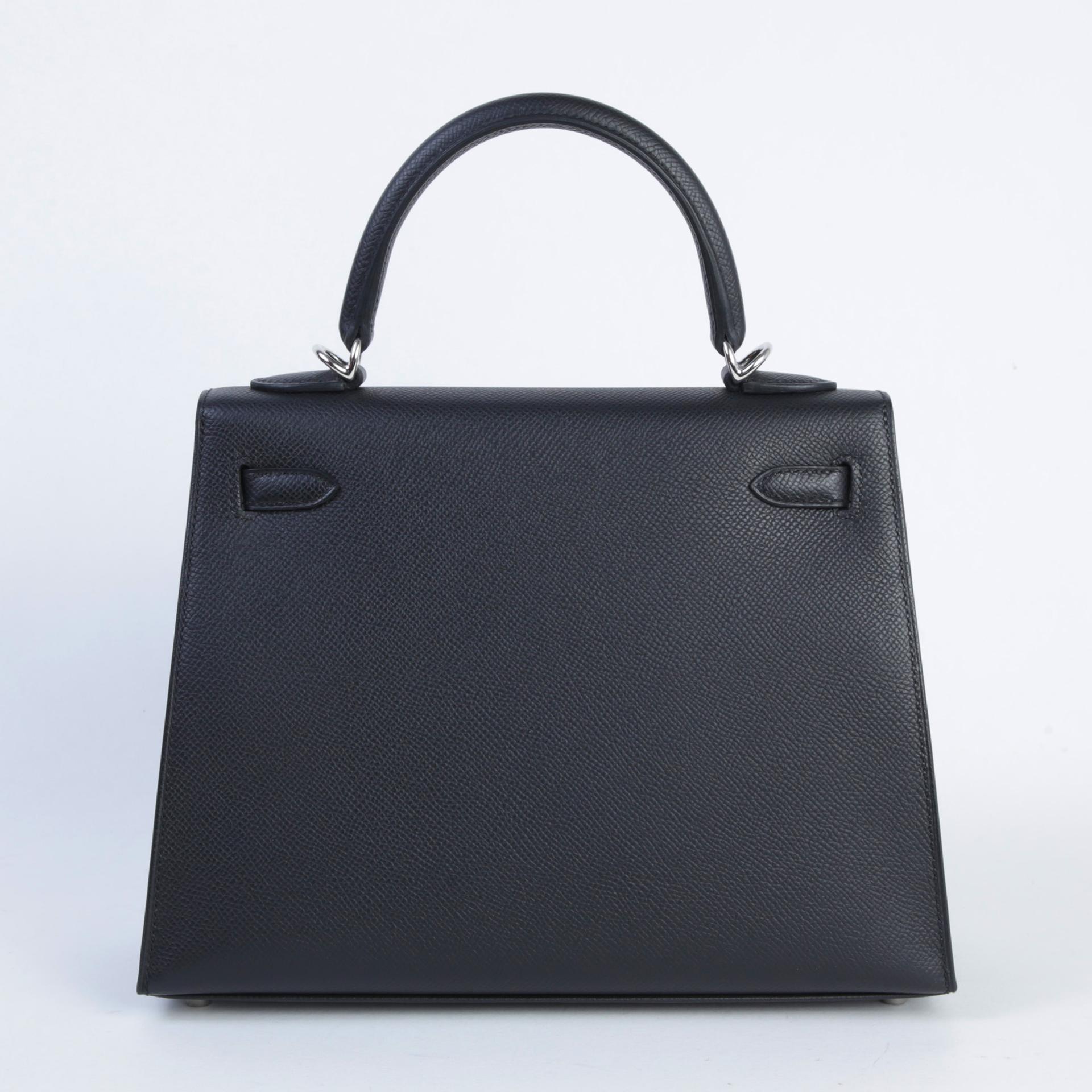Brand New ( Rank N ) HERMÈS Kelly 25 Sellier Noir (89) Epsom Palladium hardware K (2025) - 2