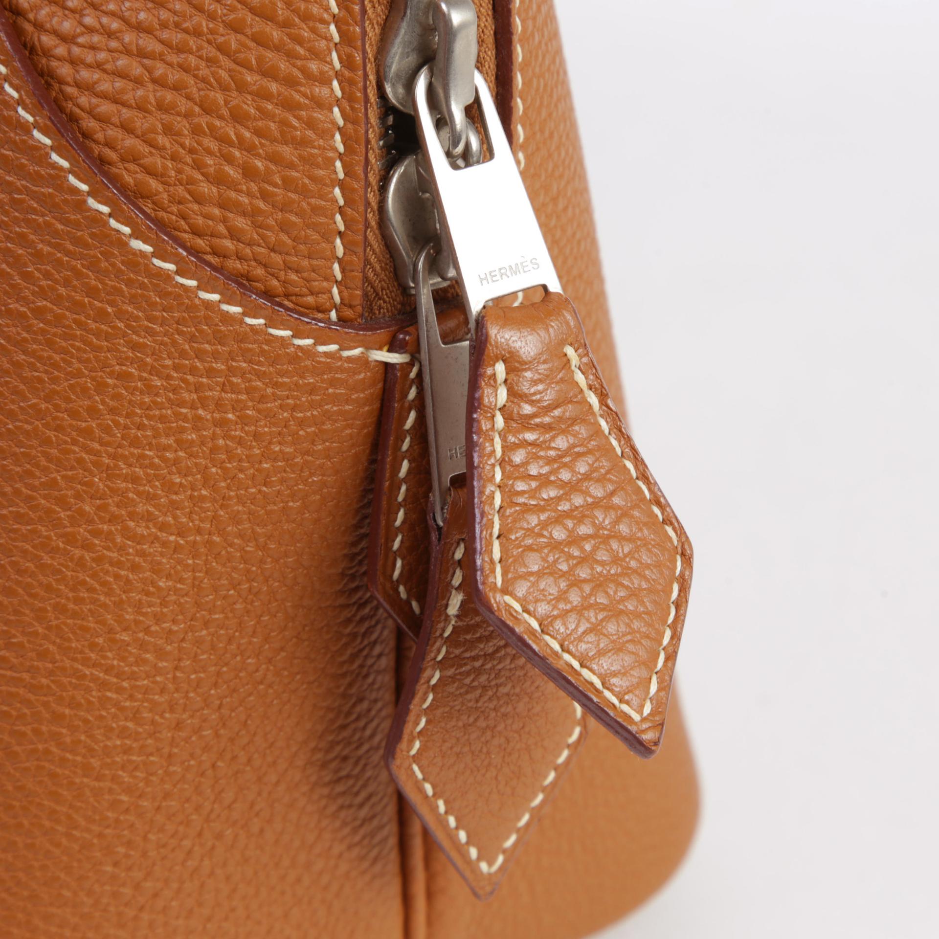 Very Good ( Rank A) HERMÈS Bolide 1923 - 30 Gold (37) Togo Palladium hardware Square J (2006) - 8