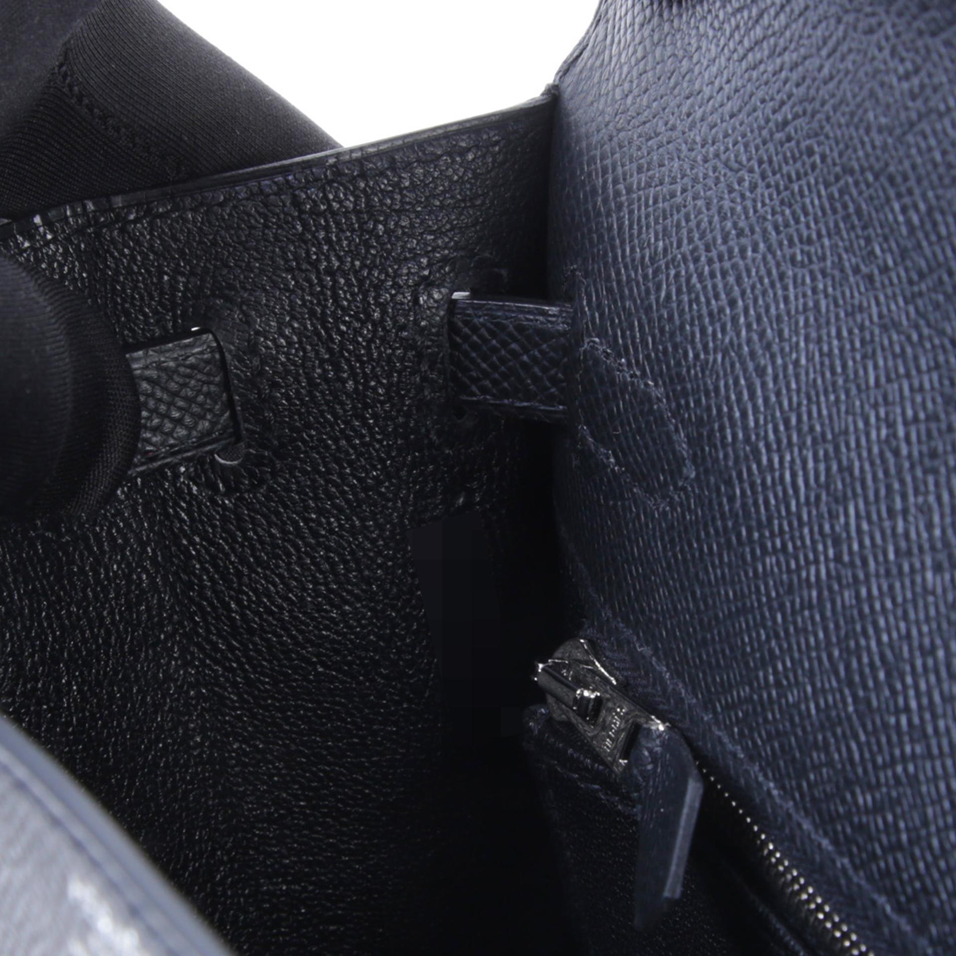 Brand New ( Rank N ) HERMÈS Kelly 25 Sellier Noir (89) Epsom Palladium hardware K (2025) - 13