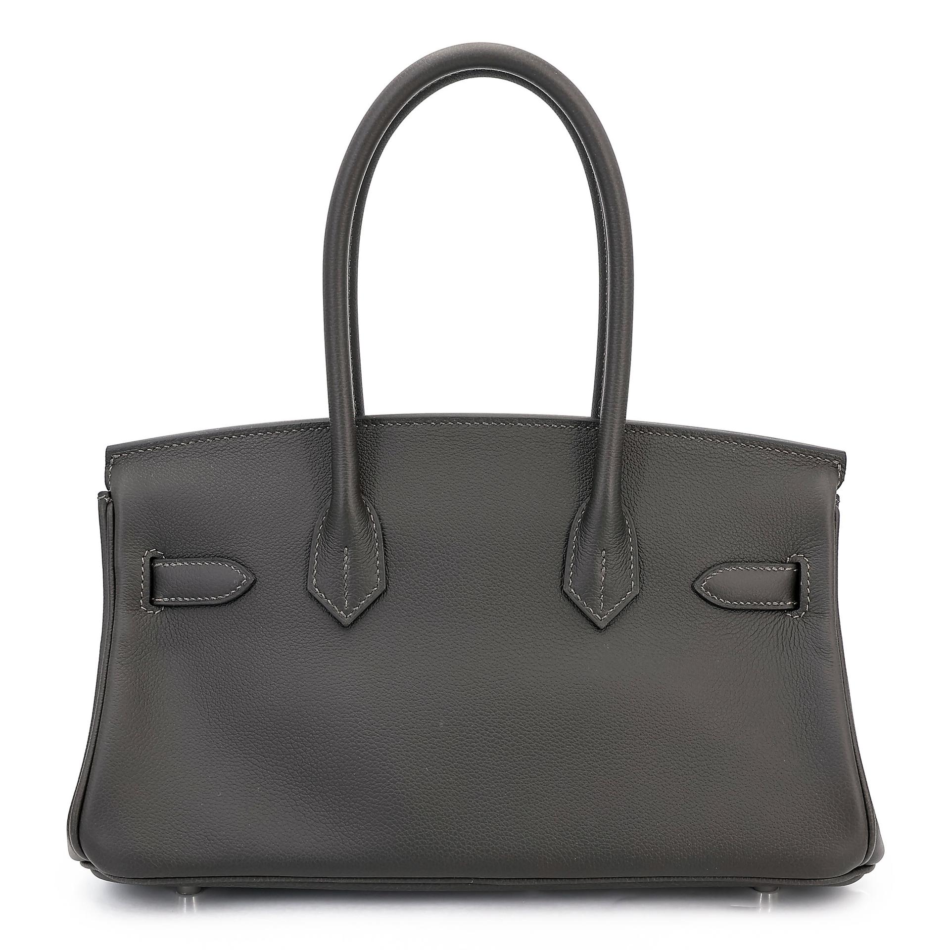 Brand New ( Rank N ) HERMÈS Birkin Shoulder Light 29 Vert Bronze (60) Evercolor Palladium hardware K (2025) - 2
