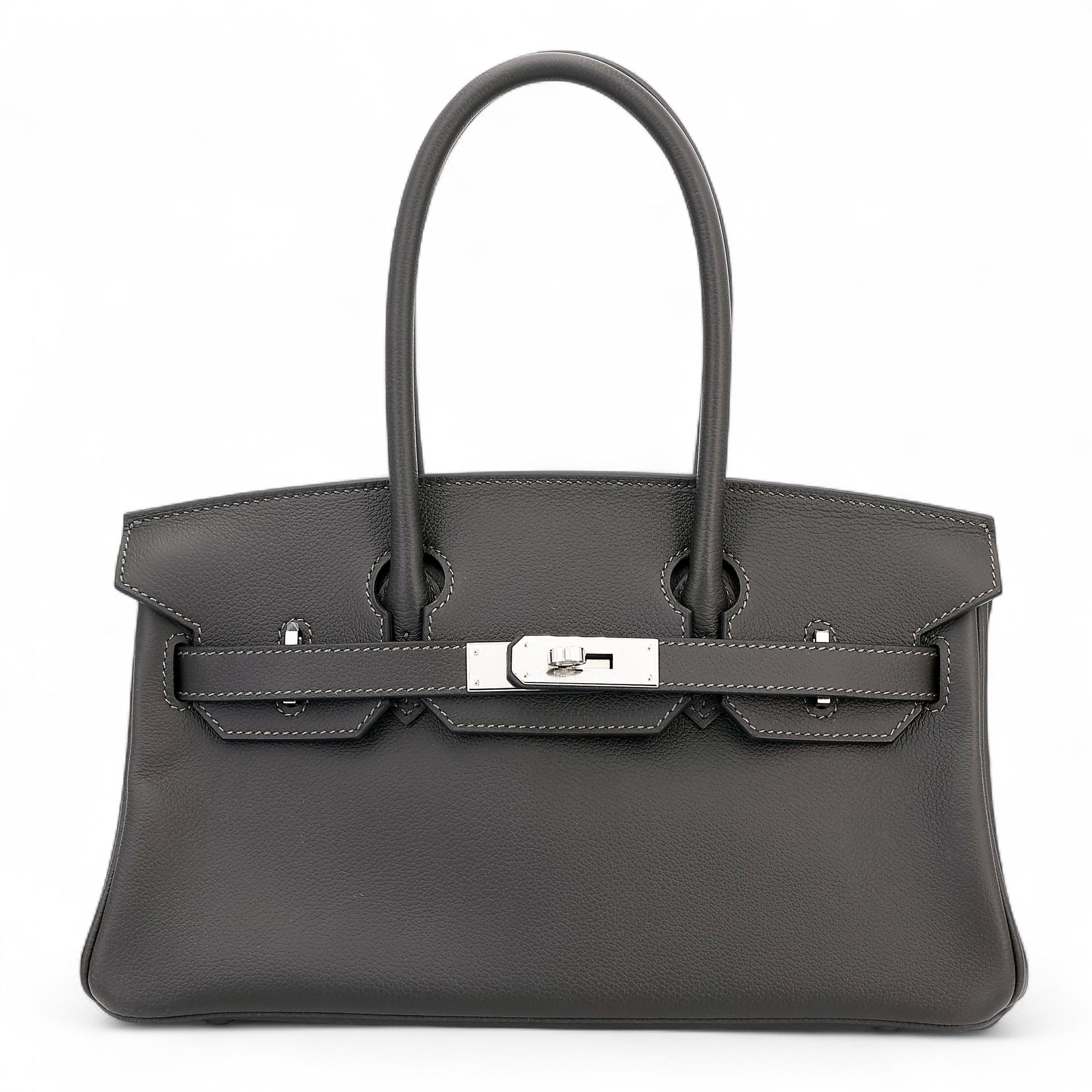 Brand New ( Rank N ) HERMÈS Birkin Shoulder Light 29 Vert Bronze (60) Evercolor Palladium hardware K (2025) - 1