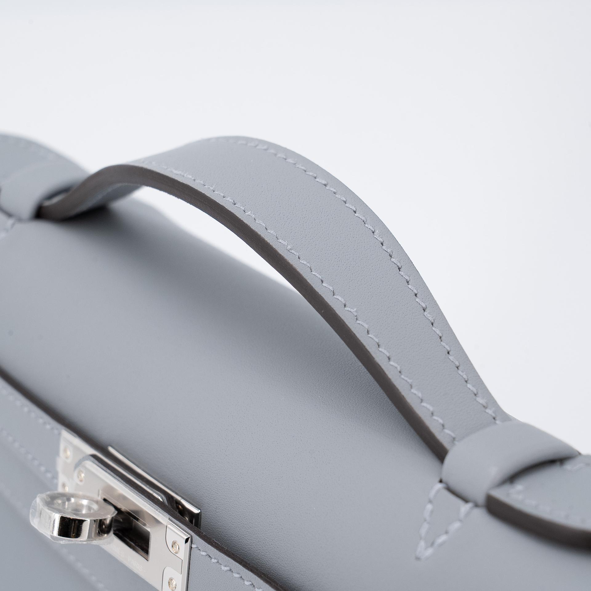 ランク N 新品 HERMÈS エルメス ポシェットケリー グリパンタン (P0) スイフト シルバー金具 K刻印 (2025) - 4