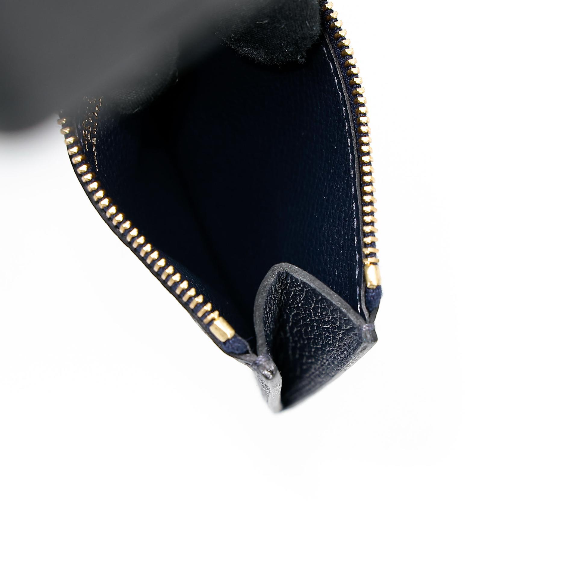 Unused ( Rank NS ) HERMÈS Constance Slim Wallet Bleu Nuit (2Z) Evercolor Gold hardware U (2022) - 24
