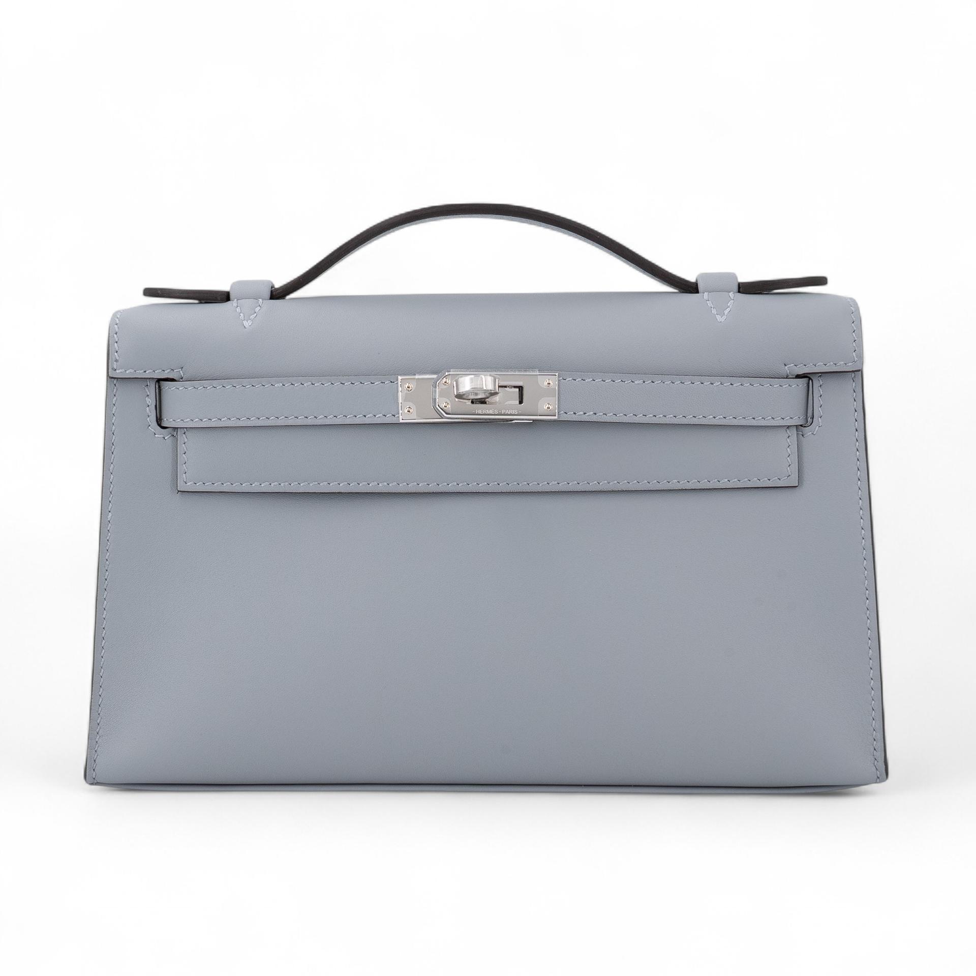 ランク N 新品 HERMÈS エルメス ポシェットケリー グリパンタン (P0) スイフト シルバー金具 K刻印 (2025) - 1