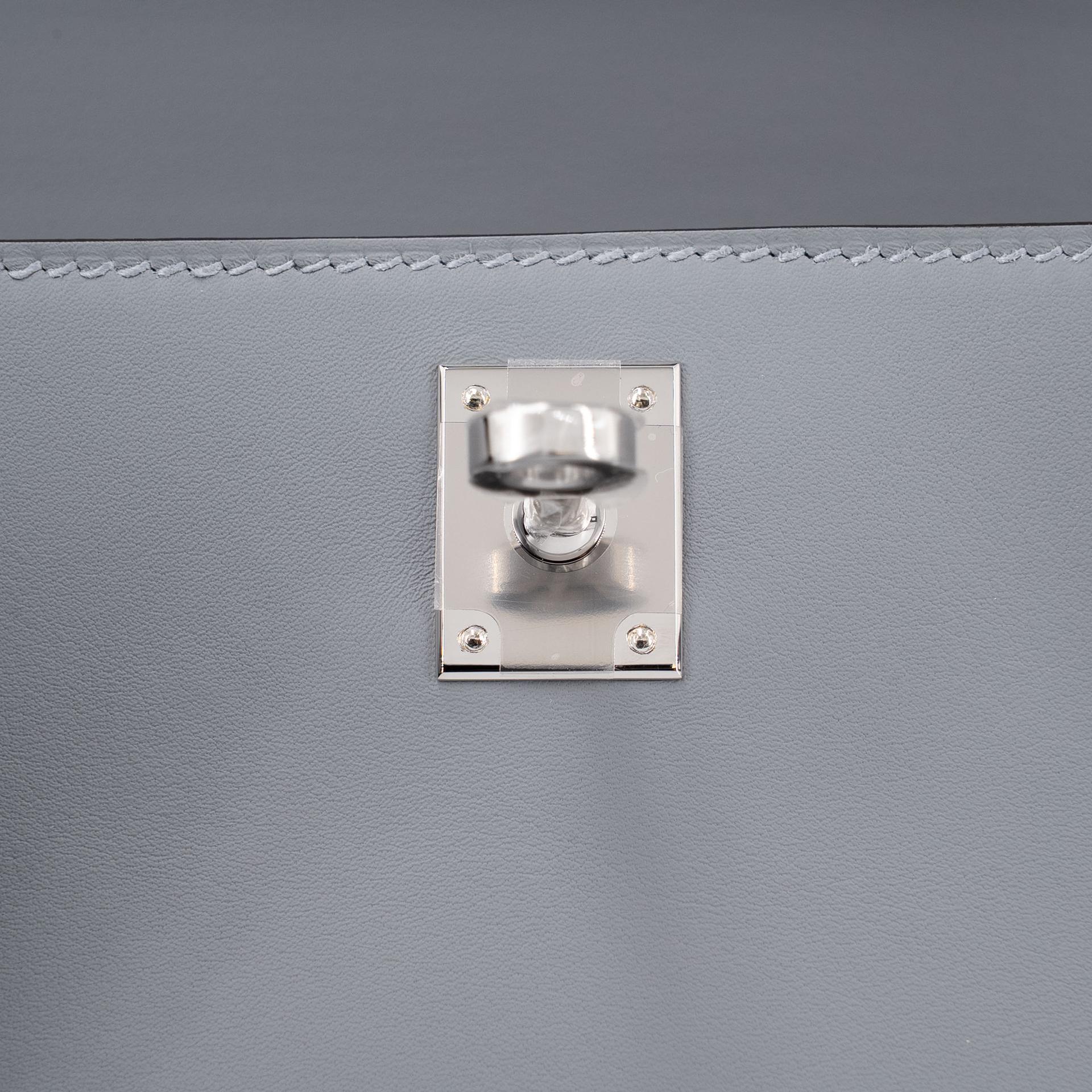 ランク N 新品 HERMÈS エルメス ポシェットケリー グリパンタン (P0) スイフト シルバー金具 K刻印 (2025) - 10