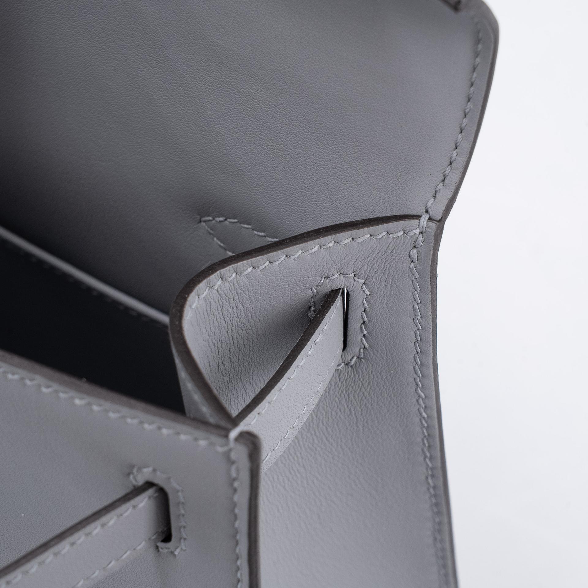 ランク N 新品 HERMÈS エルメス ポシェットケリー グリパンタン (P0) スイフト シルバー金具 K刻印 (2025) - 12