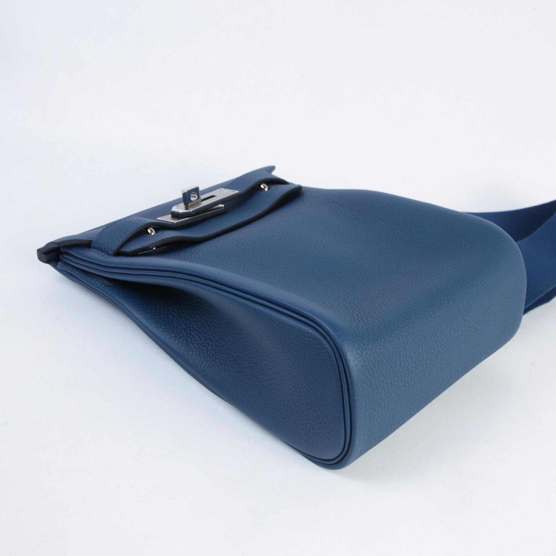 Excellent ( Rank SA ) HERMÈS Hac a Dos PM Bleu de Prusse (7P) Togo Palladium hardware B (2023) - 4