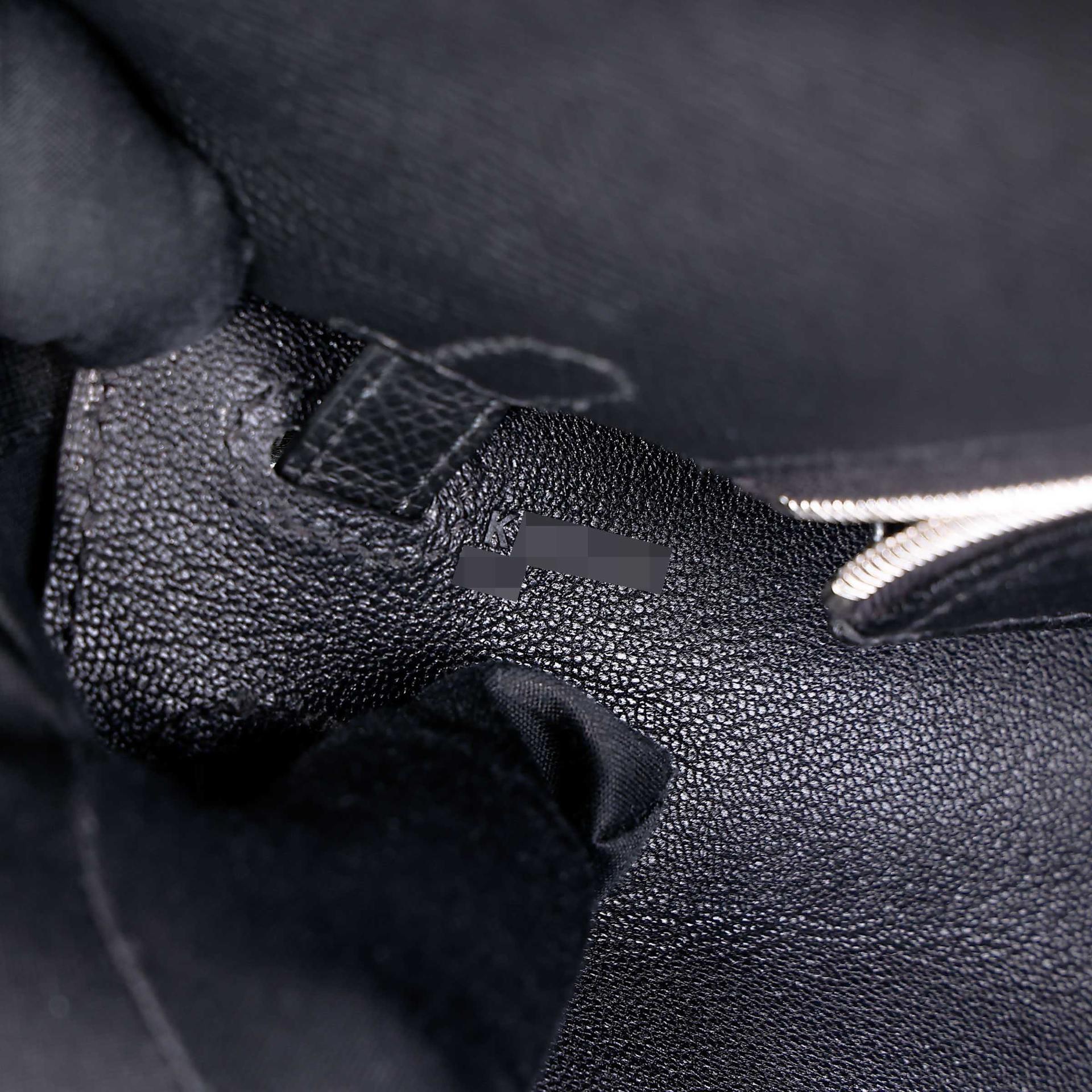 Brand New ( Rank N ) HERMÈS Kelly 25 Sellier Noir (89) Epsom Palladium hardware K (2025) - 15