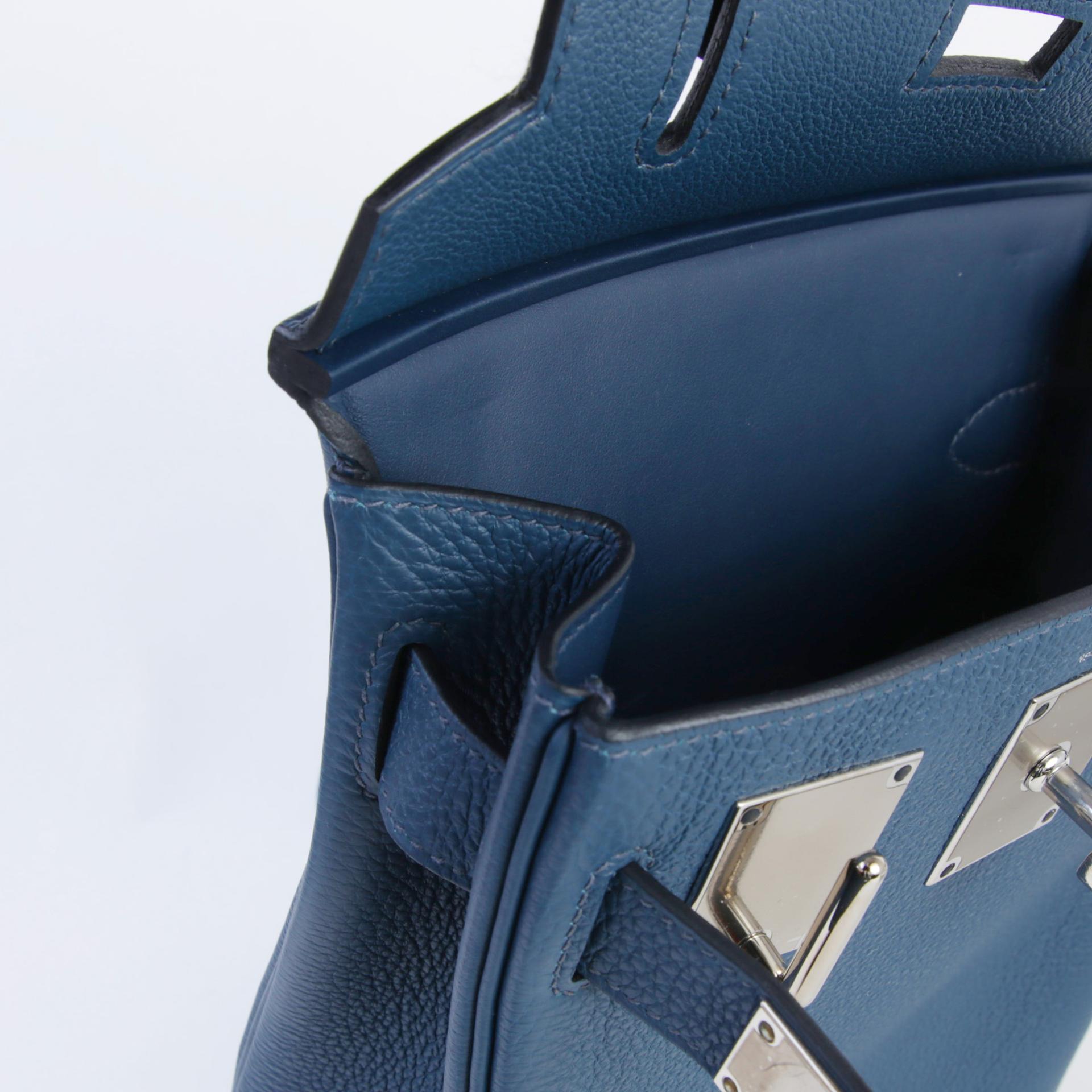 Excellent ( Rank SA ) HERMÈS Hac a Dos PM Bleu de Prusse (7P) Togo Palladium hardware B (2023) - 13