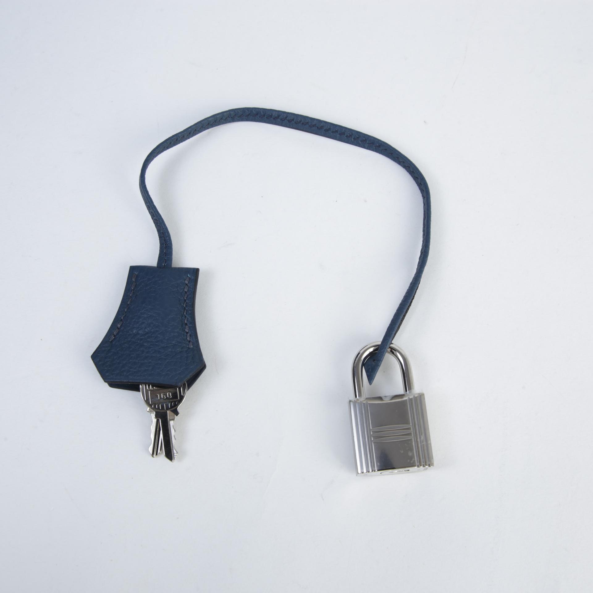 Excellent ( Rank SA ) HERMÈS Hac a Dos PM Bleu de Prusse (7P) Togo Palladium hardware B (2023) - 15
