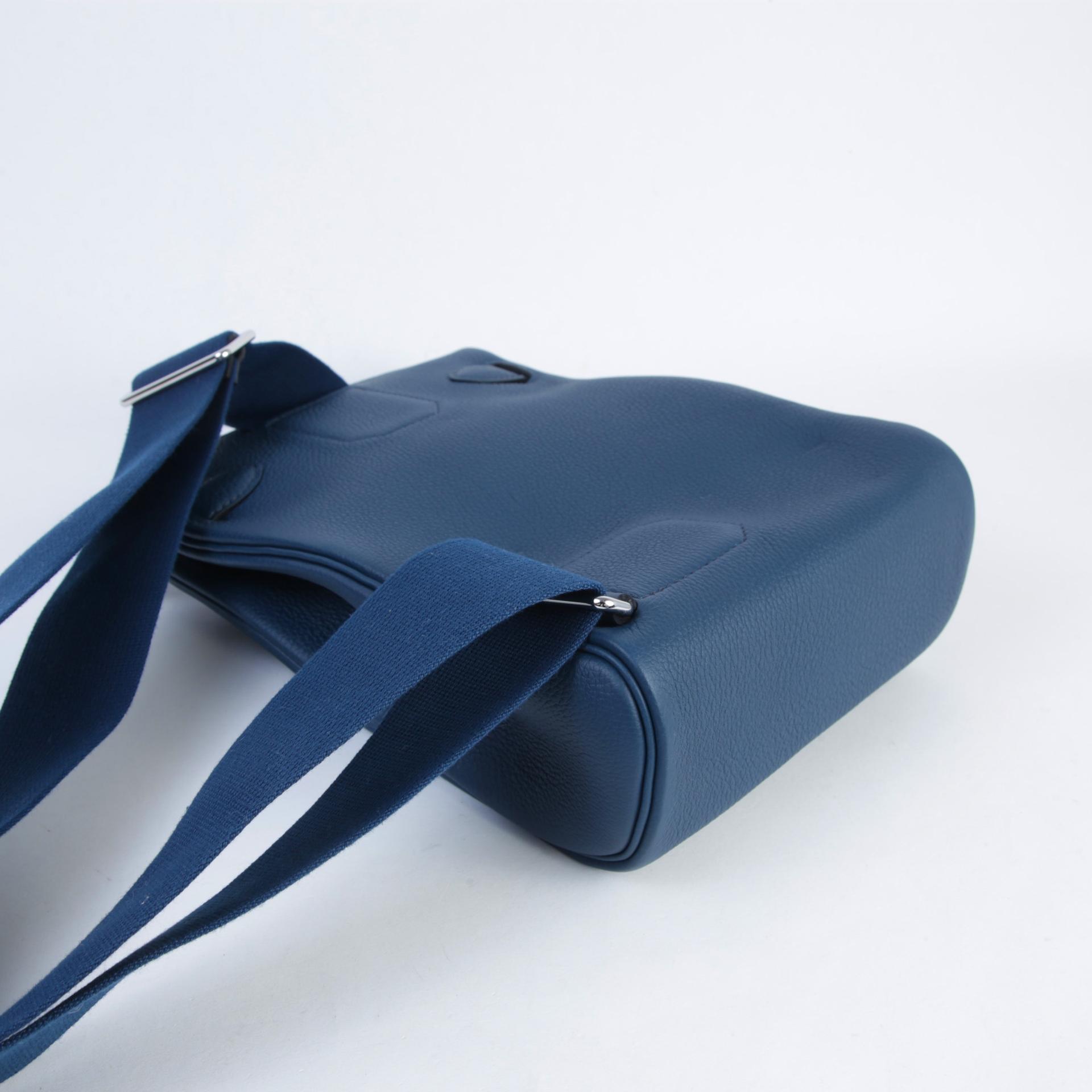 Excellent ( Rank SA ) HERMÈS Hac a Dos PM Bleu de Prusse (7P) Togo Palladium hardware B (2023) - 6