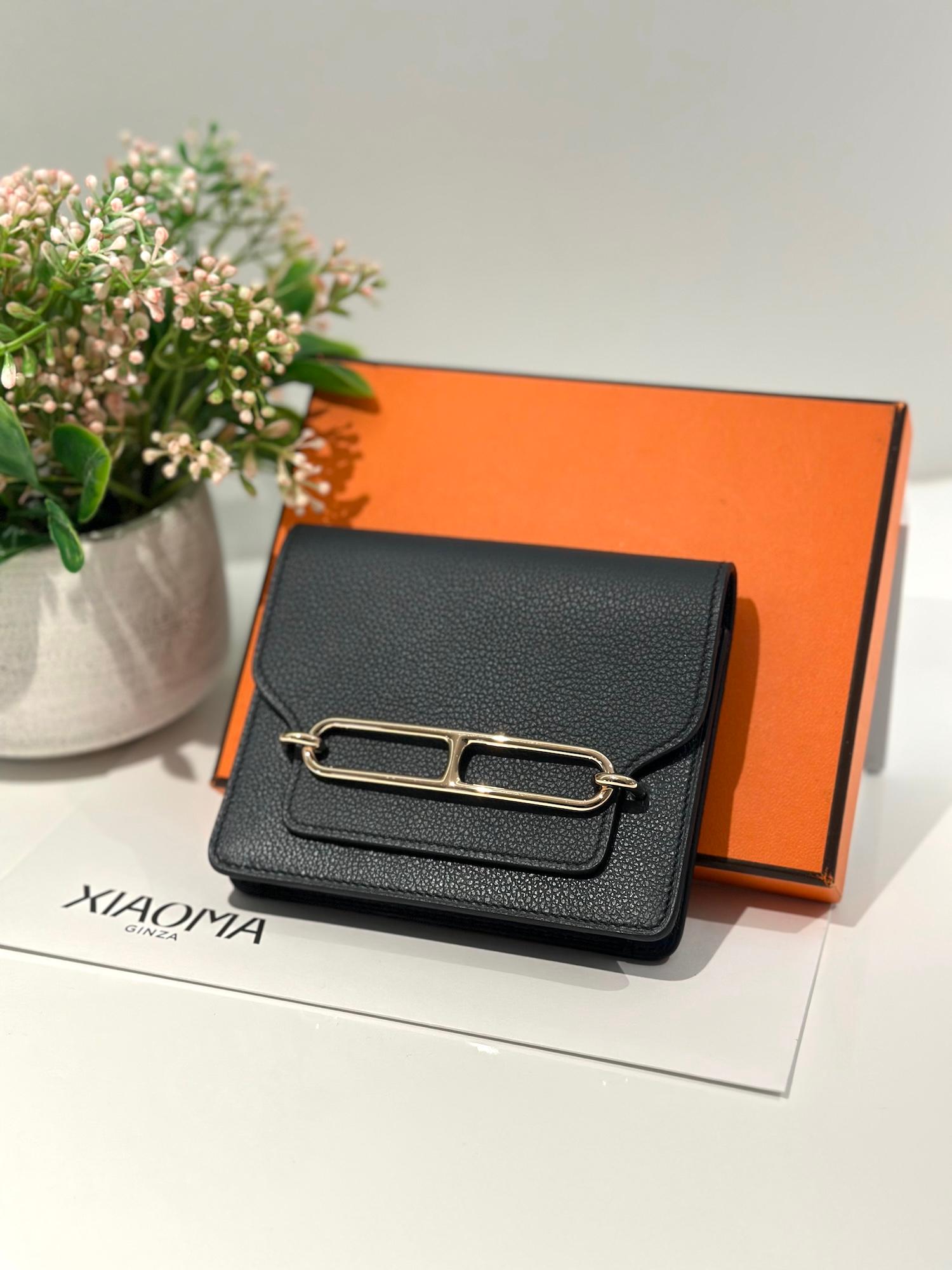 ランク N 新品 HERMÈS エルメス ロウリススリム モーヴペール (09) ヴェールルソー (V0) エバーカラー シャンパンゴールド金具 U刻印 - 3