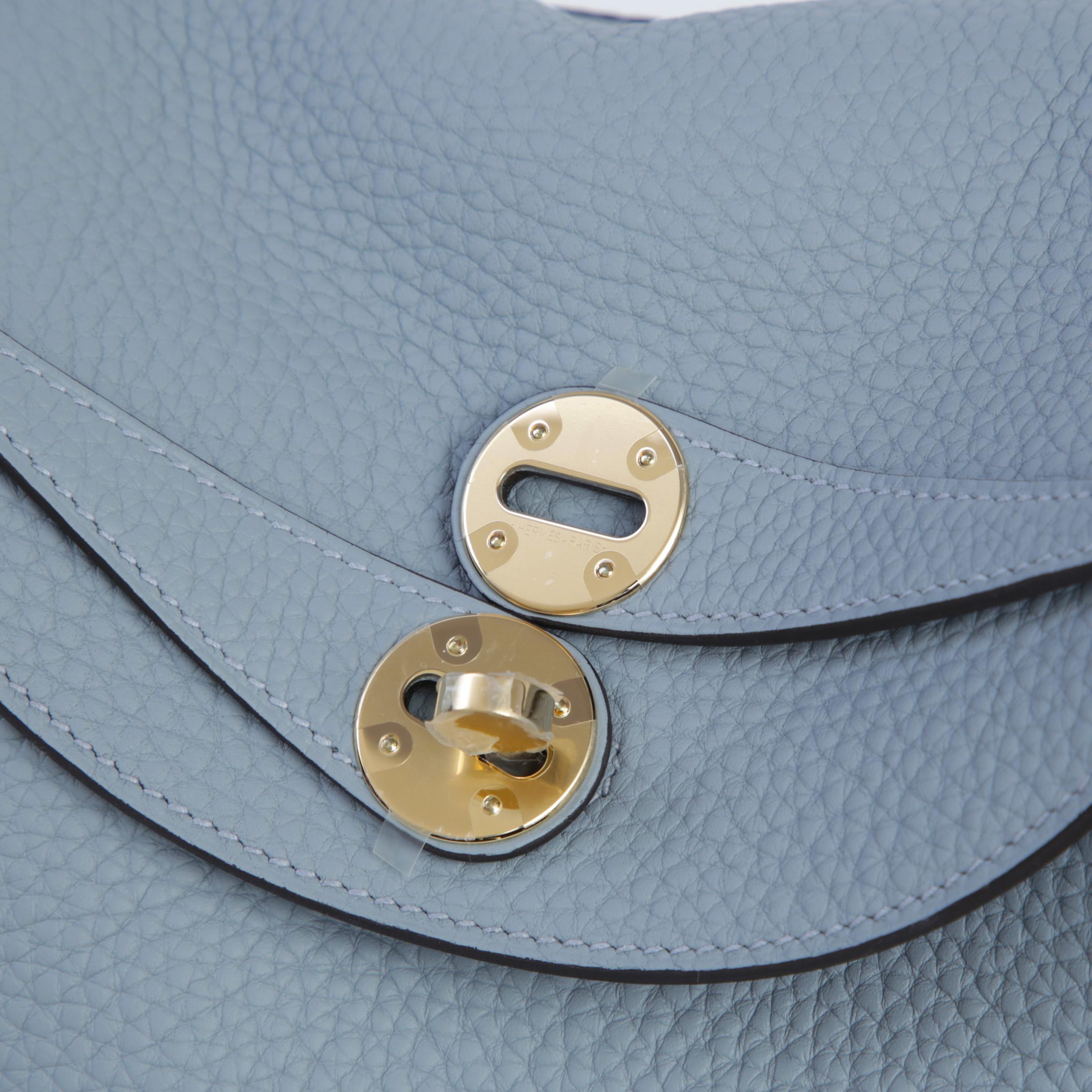 全新 HERMÈS 愛馬仕 Lindy 26 P0 木偶灰 Gris Pantin Clemence小牛皮 香檳金扣 K刻 2025年 - 8