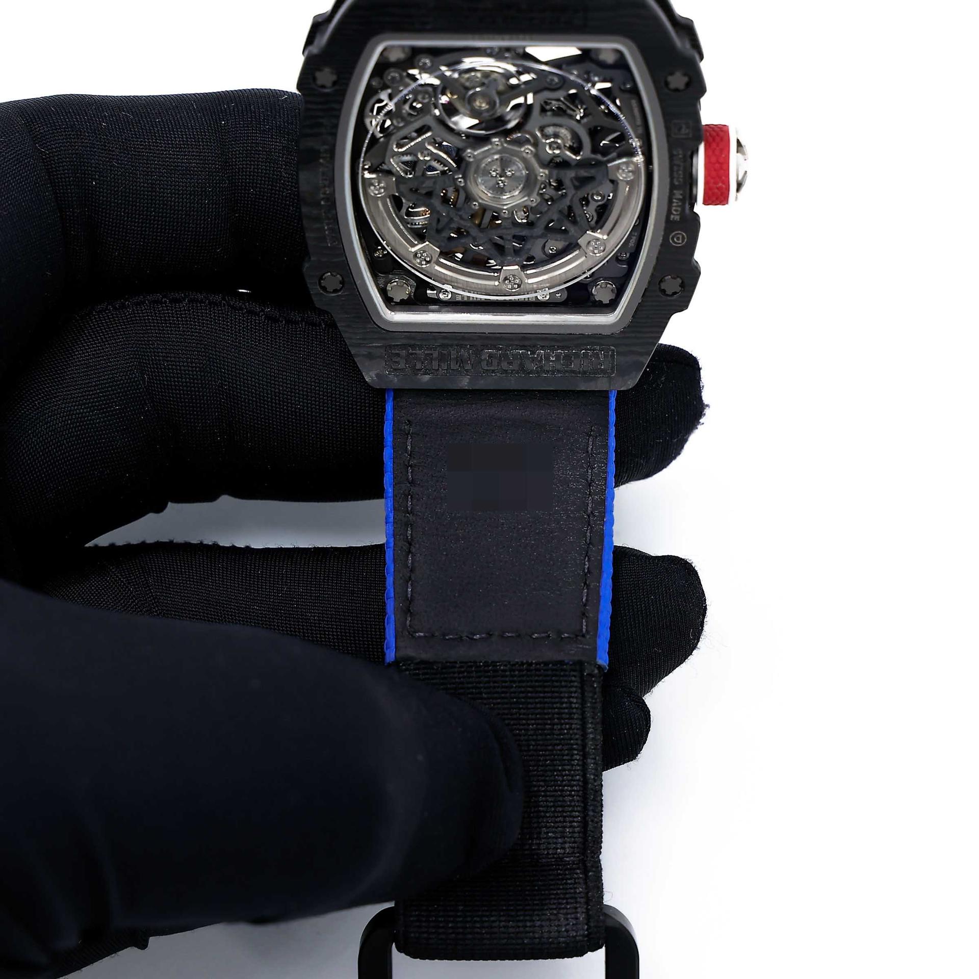 Very Good ( Rank A) Richard Mille RM67-02 SEBASTIEN OGIER Blue White Red Black Carbon fiber Grade 5 titanium alloy - 11