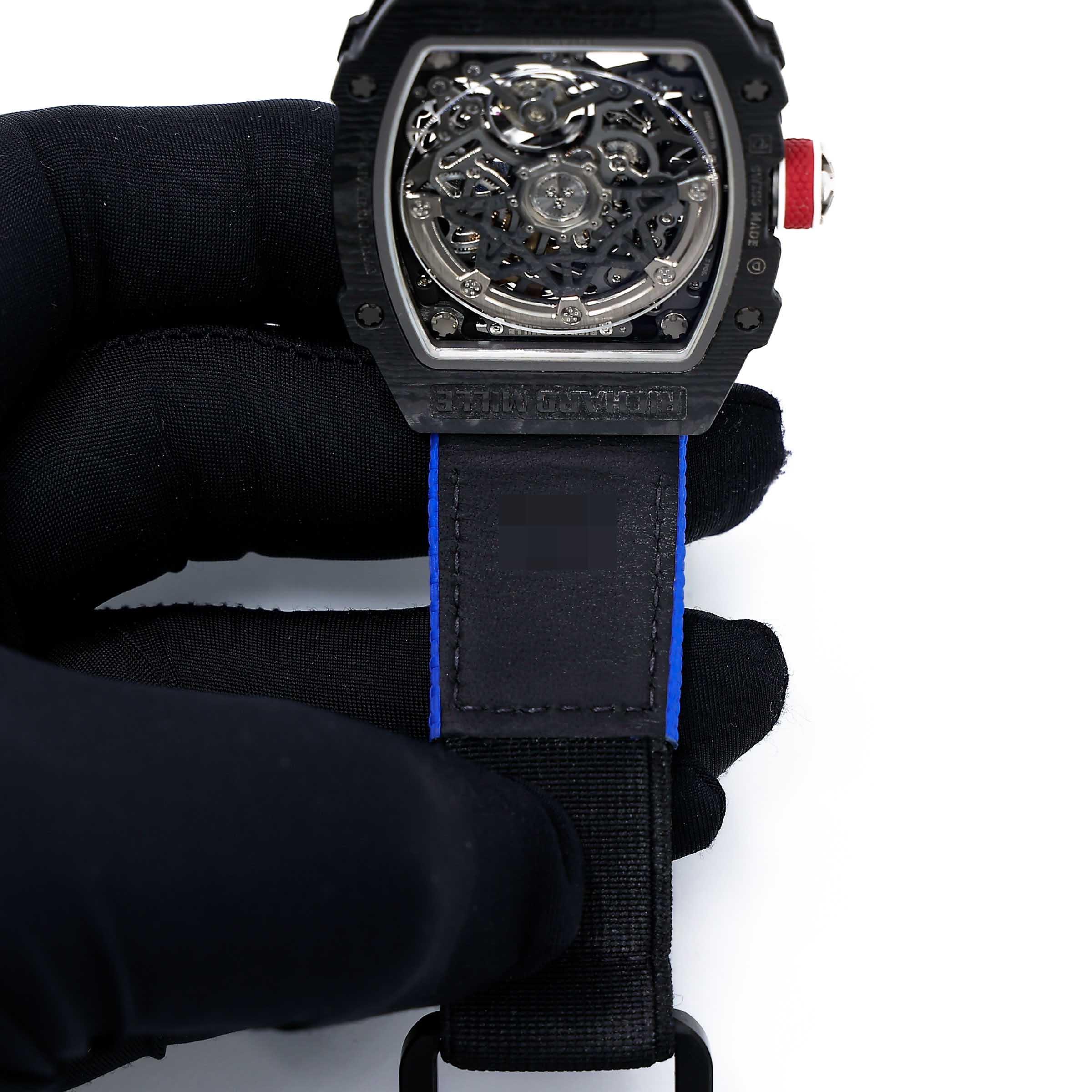 Very Good ( Rank A) Richard Mille RM67-02 SEBASTIEN OGIER Blue White Red Black Carbon fiber Grade 5 titanium alloy - 11
