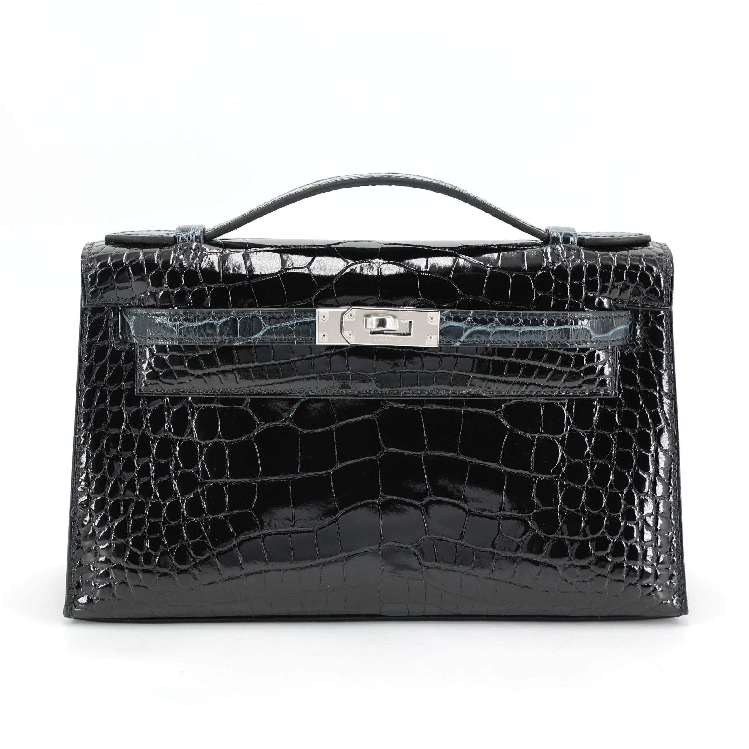 Kelly Pochette Vert Rousseau (V0) Noir (89)