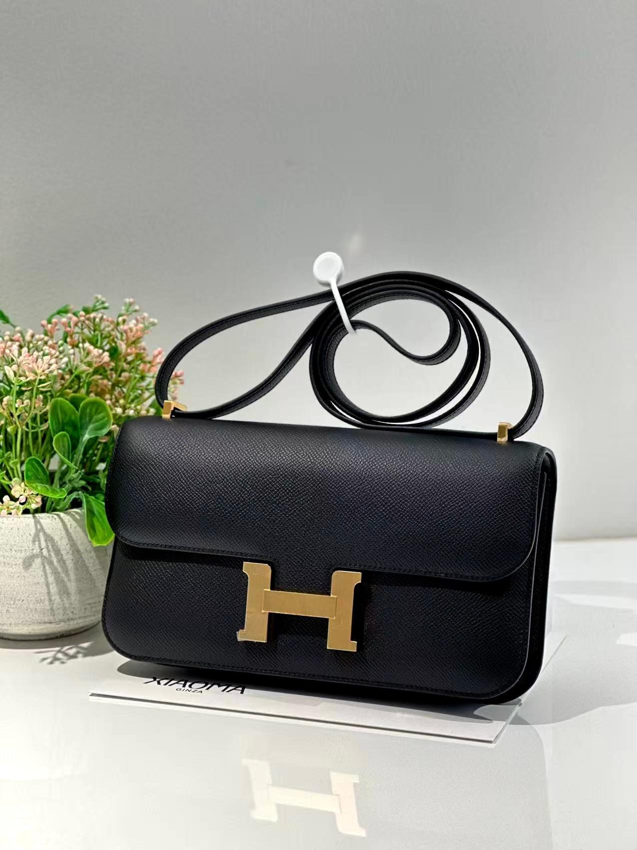 ランク N 新品 HERMÈS エルメス コンスタンスエラン 2024 ブラック (89) エプソン ゴールド金具 W刻印 (2024) - 3