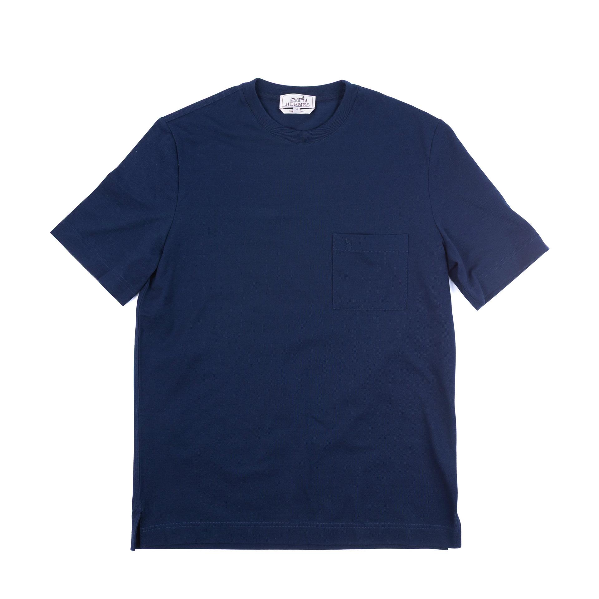 H-Embroidered T-Shirt Navy