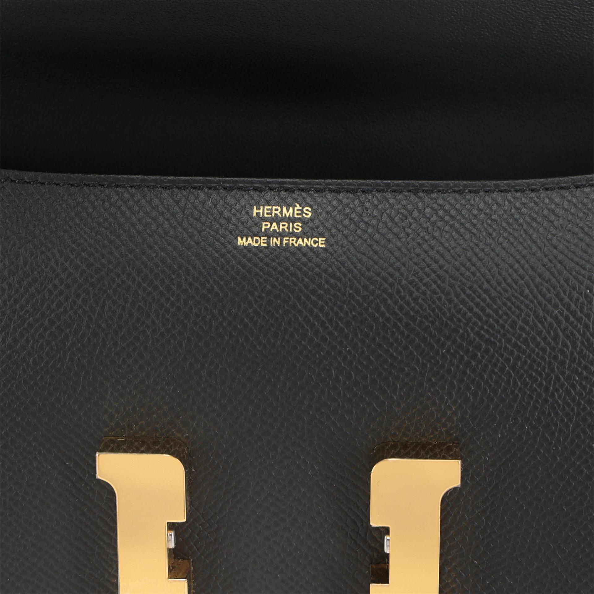 ランク N 新品 HERMÈS エルメス コンスタンスエラン 2024 ブラック (89) エプソン ゴールド金具 W刻印 (2024) - 12