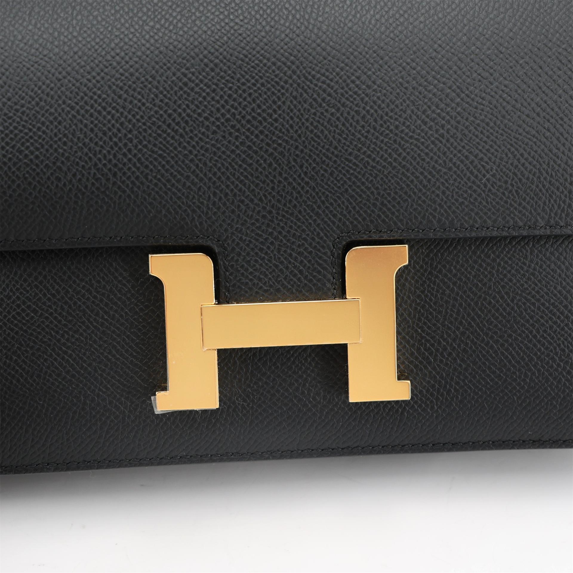 ランク N 新品 HERMÈS エルメス コンスタンスエラン 2024 ブラック (89) エプソン ゴールド金具 W刻印 (2024) - 9