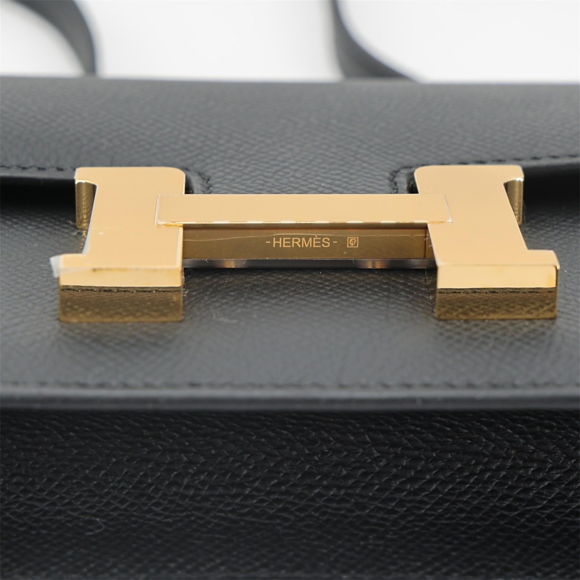 ランク N 新品 HERMÈS エルメス コンスタンスエラン 2024 ブラック (89) エプソン ゴールド金具 W刻印 (2024) - 10