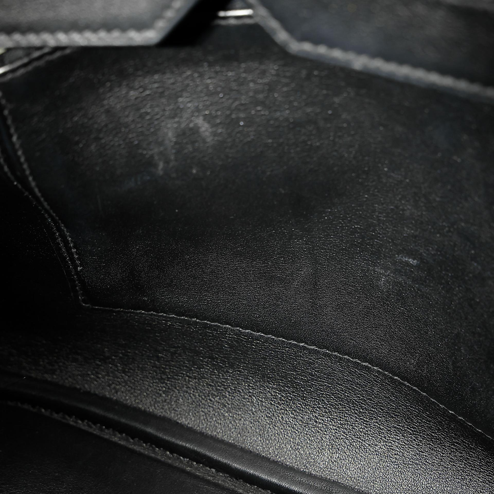 Very Good ( Rank A) HERMÈS Limited Edition Birkin 35 De Camp Dechainee Noir (89) Canvas Swift Palladium hardware C (2018) - 39