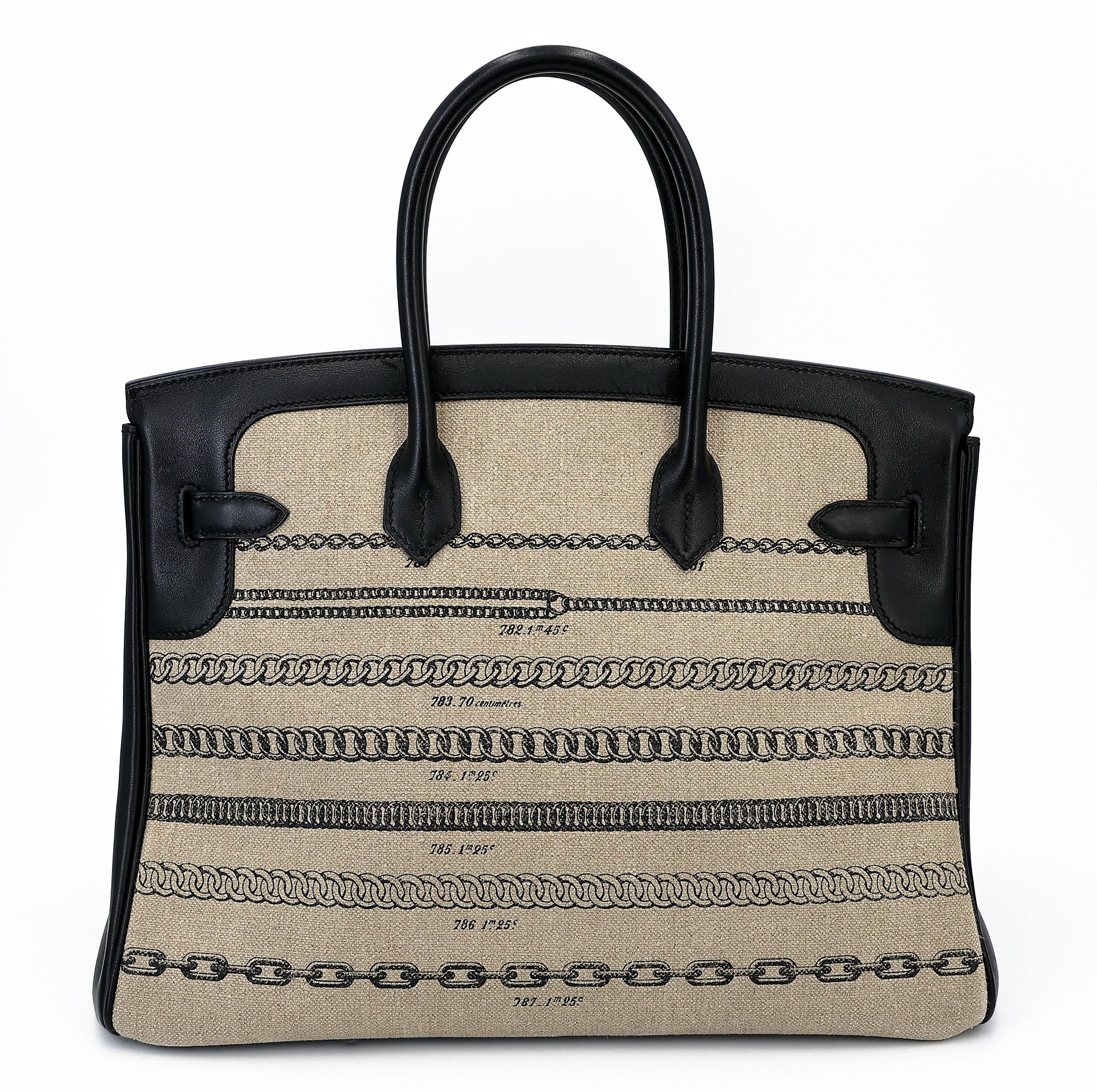Birkin 35 De Camp Dechainee 89 黑色 Noir (Black)