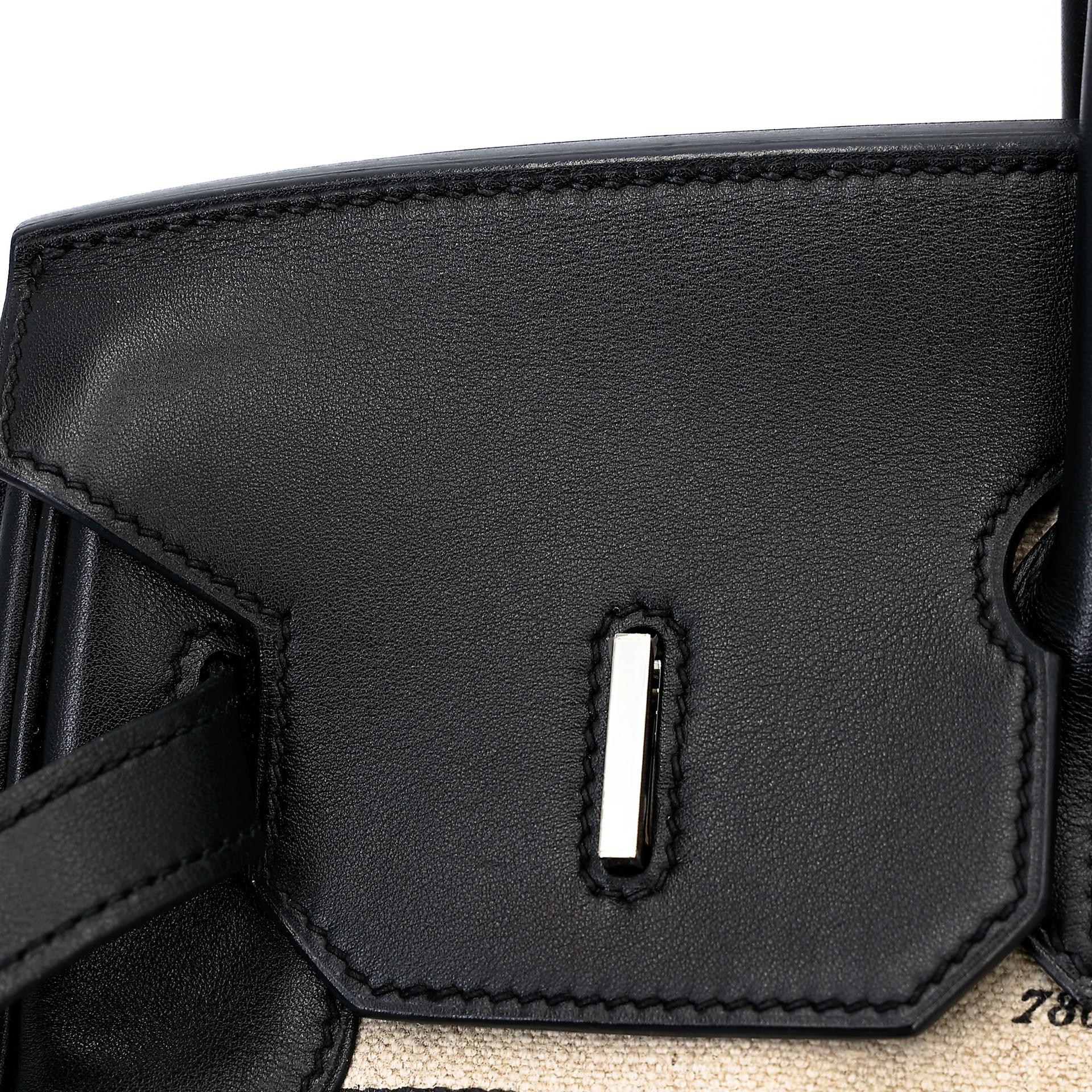 Very Good ( Rank A) HERMÈS Limited Edition Birkin 35 De Camp Dechainee Noir (89) Canvas Swift Palladium hardware C (2018) - 27