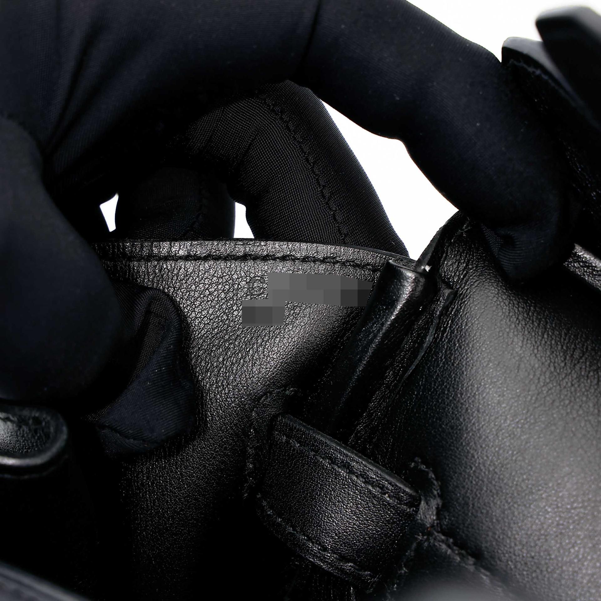 Very Good ( Rank A) HERMÈS Limited Edition Birkin 35 De Camp Dechainee Noir (89) Canvas Swift Palladium hardware C (2018) - 35