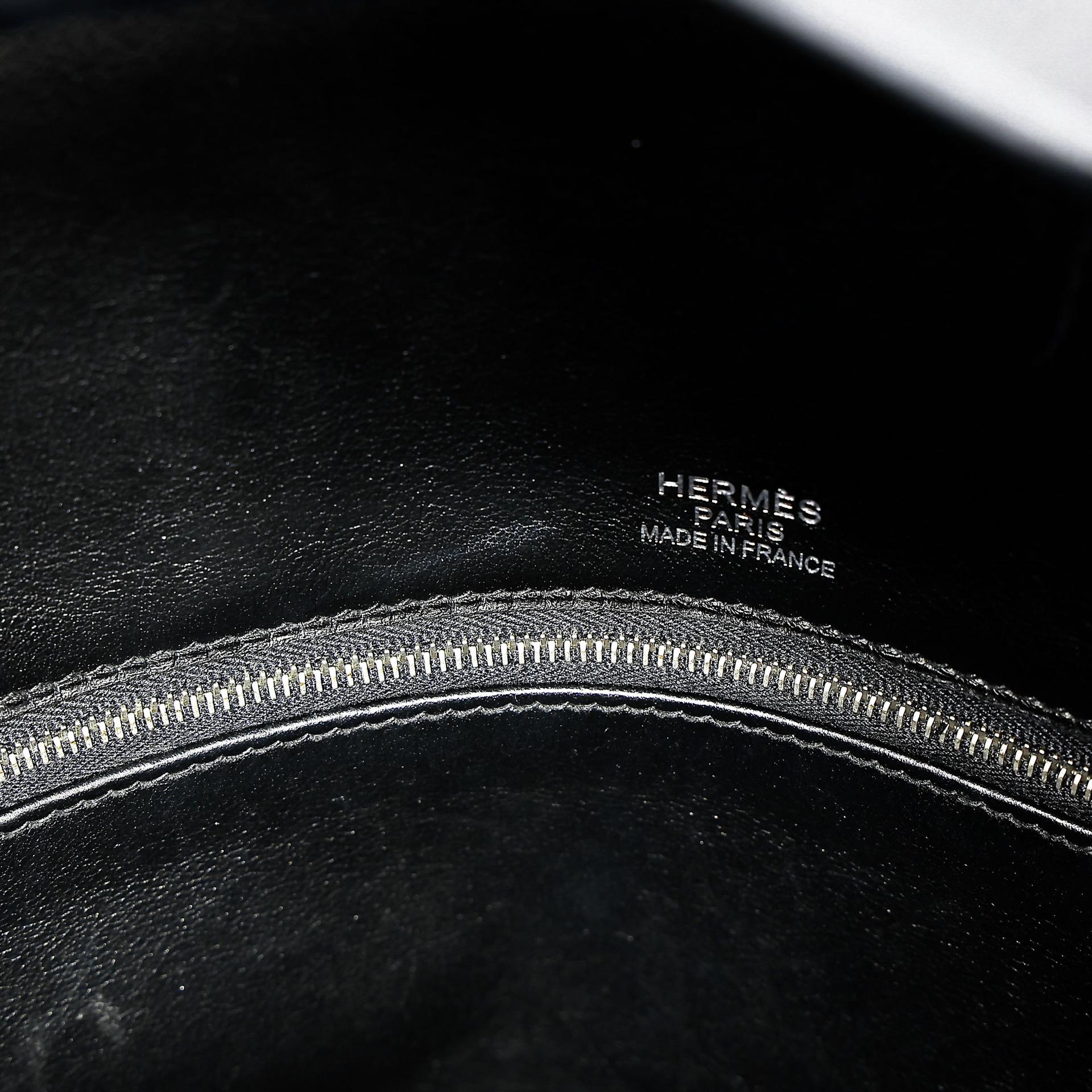 Very Good ( Rank A) HERMÈS Limited Edition Birkin 35 De Camp Dechainee Noir (89) Canvas Swift Palladium hardware C (2018) - 38