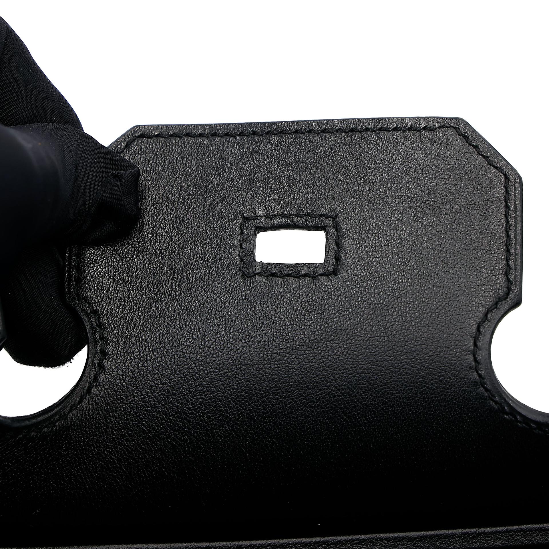 Very Good ( Rank A) HERMÈS Limited Edition Birkin 35 De Camp Dechainee Noir (89) Canvas Swift Palladium hardware C (2018) - 30