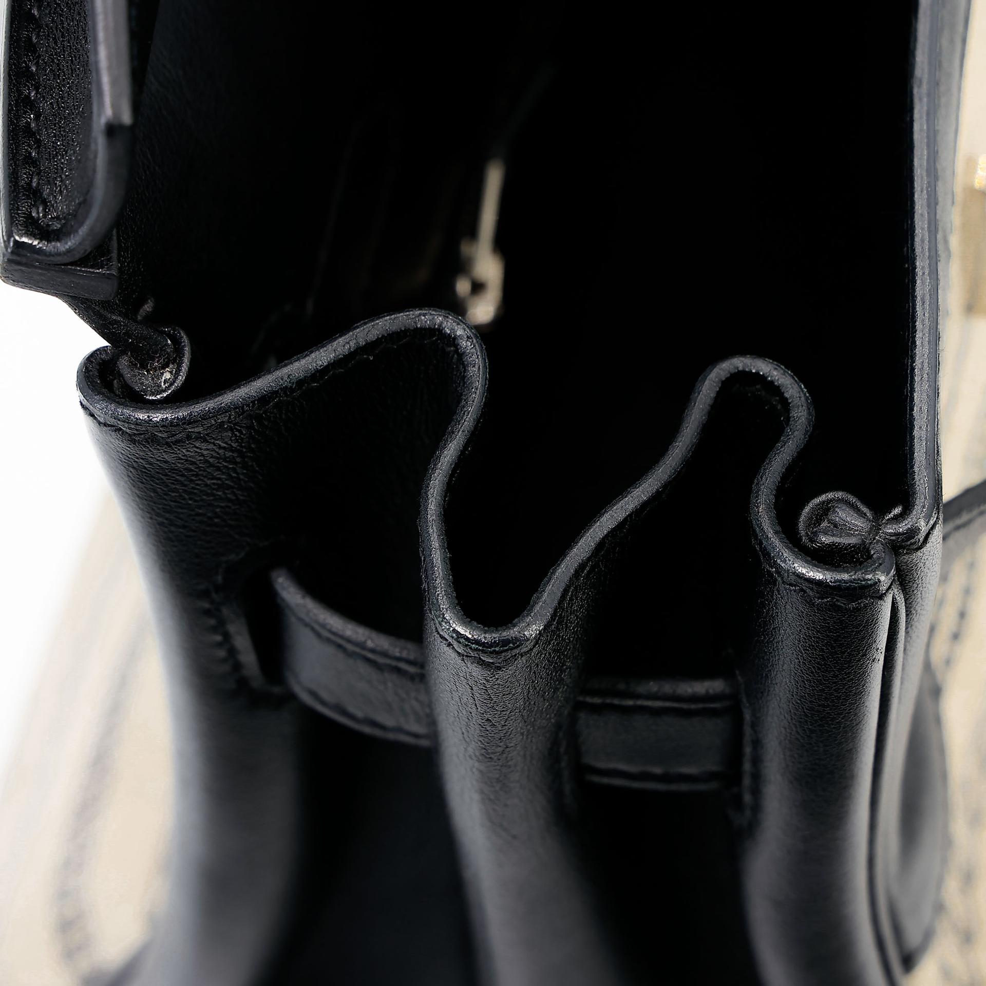 Very Good ( Rank A) HERMÈS Limited Edition Birkin 35 De Camp Dechainee Noir (89) Canvas Swift Palladium hardware C (2018) - 37