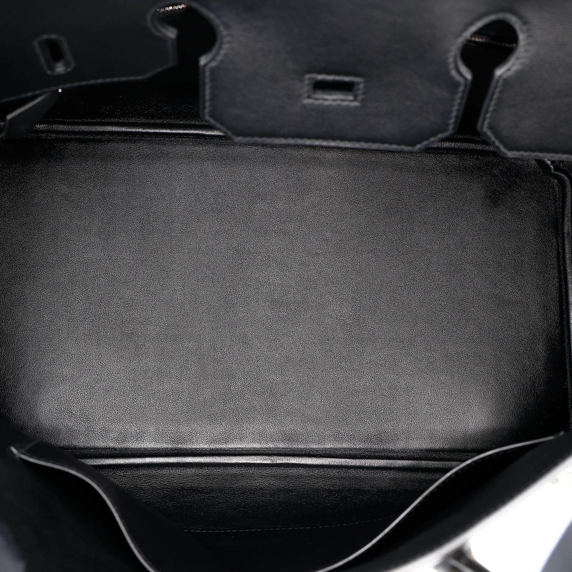 Unused ( Rank NS ) HERMÈS Limited Edition Birkin 35 De Camp Dechainee Noir (89) Swift Toile Chevrons canvas Palladium hardware C (2018) - 17