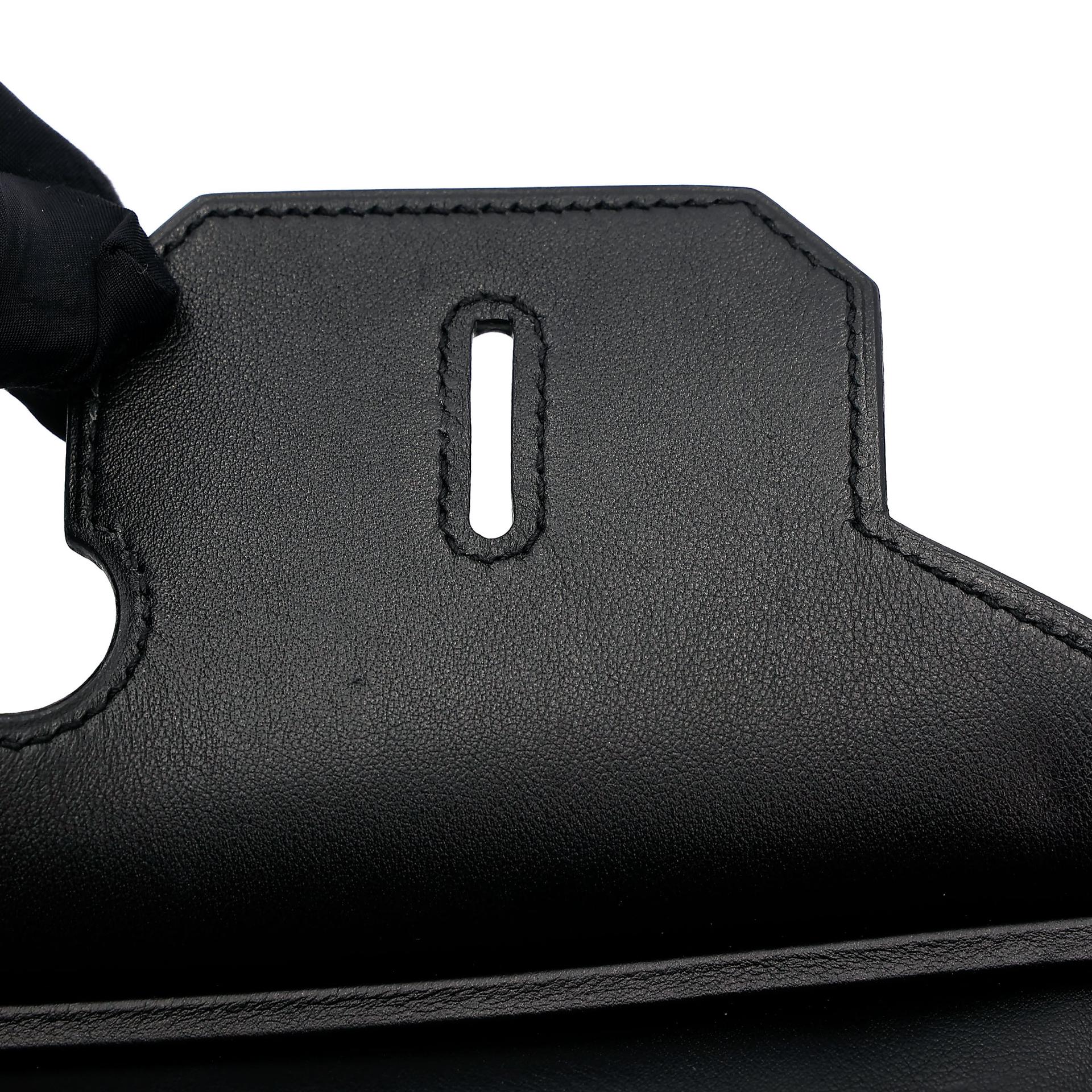 Very Good ( Rank A) HERMÈS Limited Edition Birkin 35 De Camp Dechainee Noir (89) Canvas Swift Palladium hardware C (2018) - 29