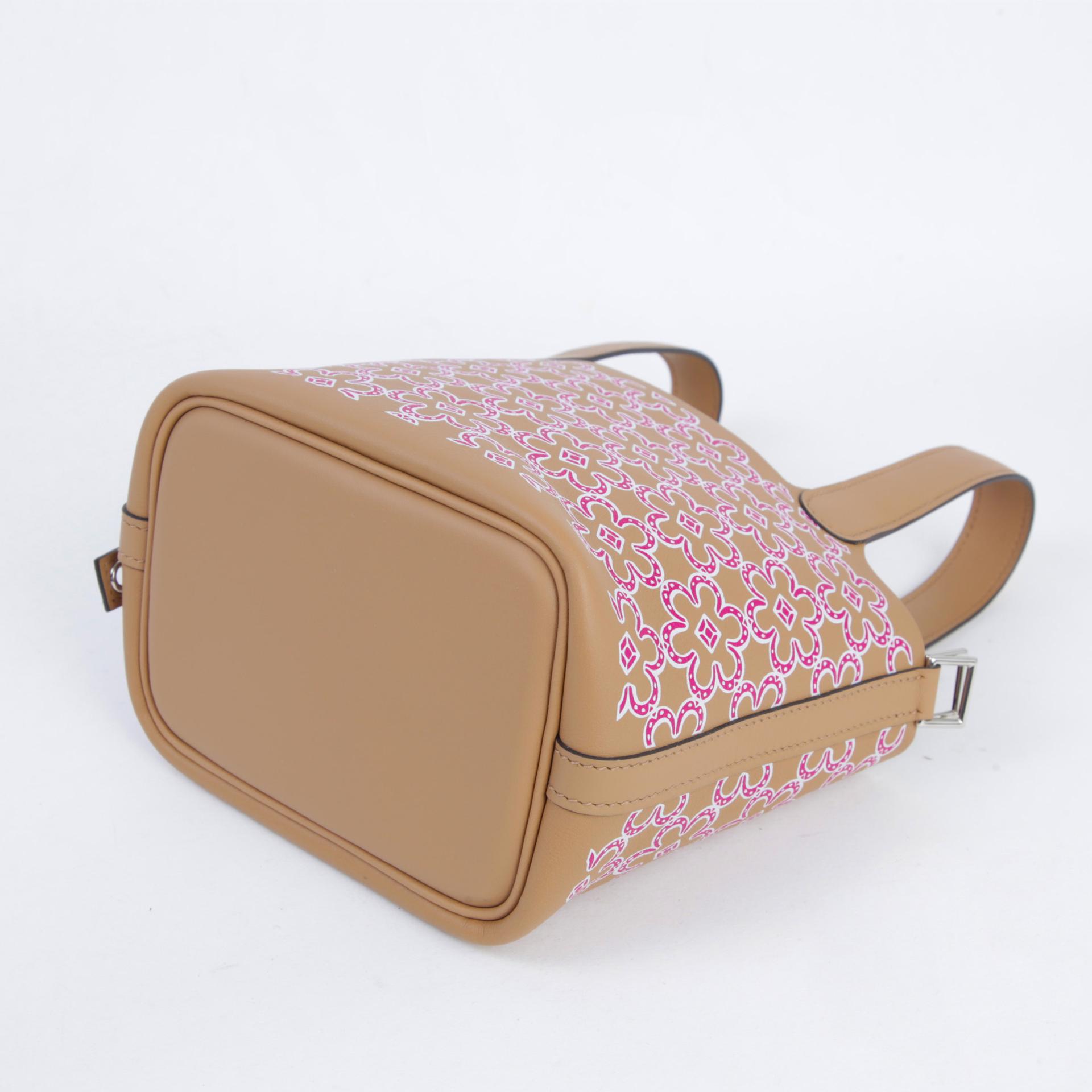 Unused ( Rank NS ) HERMÈS Picotin Lock Micro 14 Lucky Daisy Chai (0M) Swift Palladium hardware U (2022) - 7