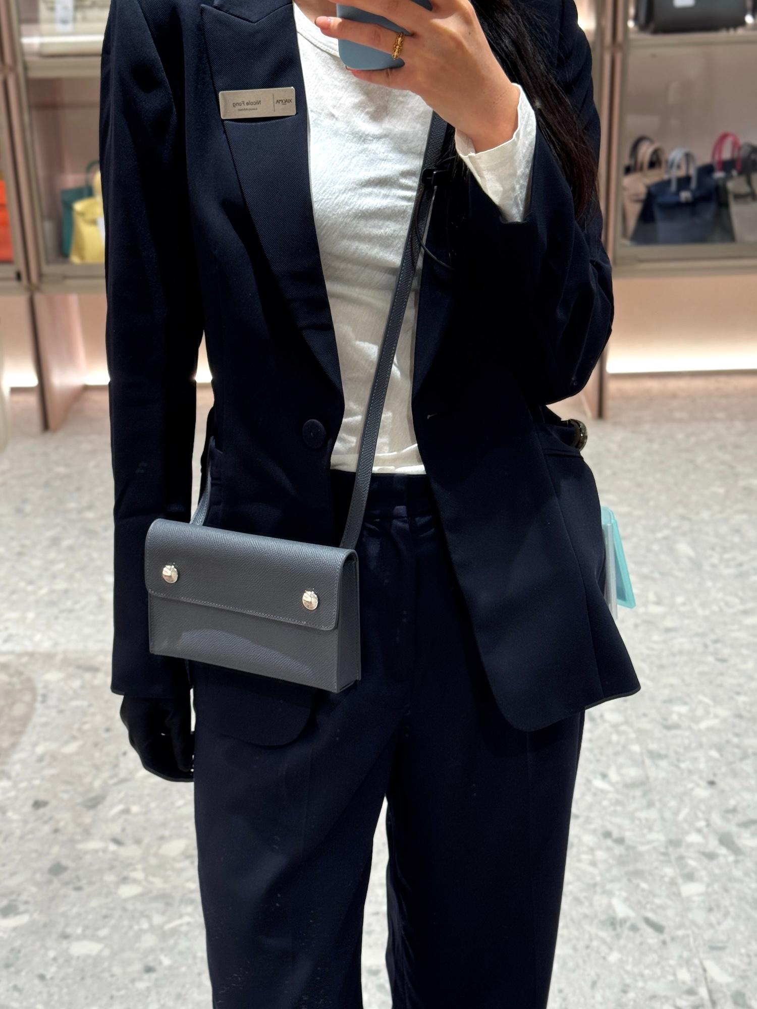 ランク NS 未使用品 HERMÈS エルメス エルメスナップ ウォレット アルドワーズ (85) エプソン シルバー金具 W刻印 (2024) - 3