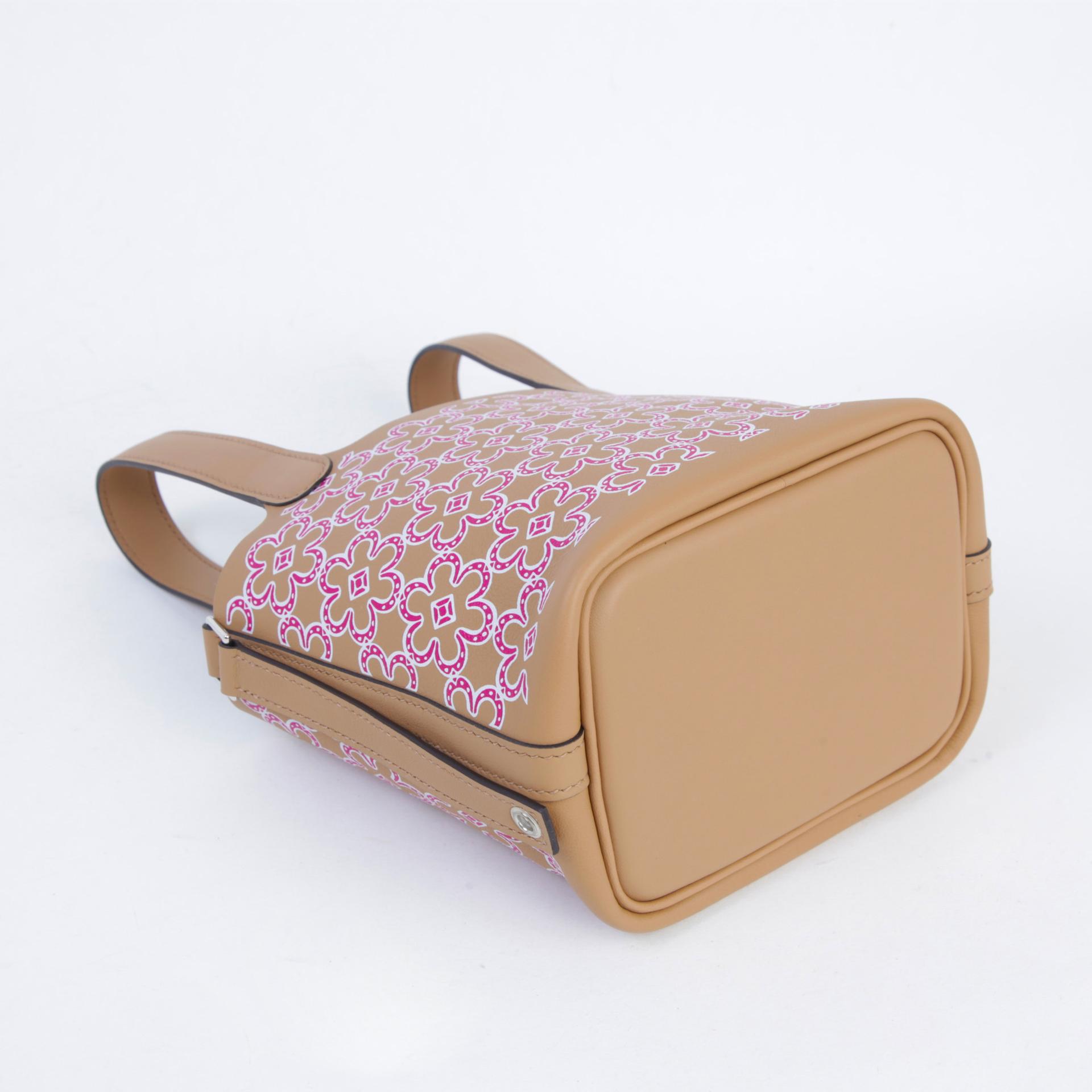 Unused ( Rank NS ) HERMÈS Picotin Lock Micro 14 Lucky Daisy Chai (0M) Swift Palladium hardware U (2022) - 6