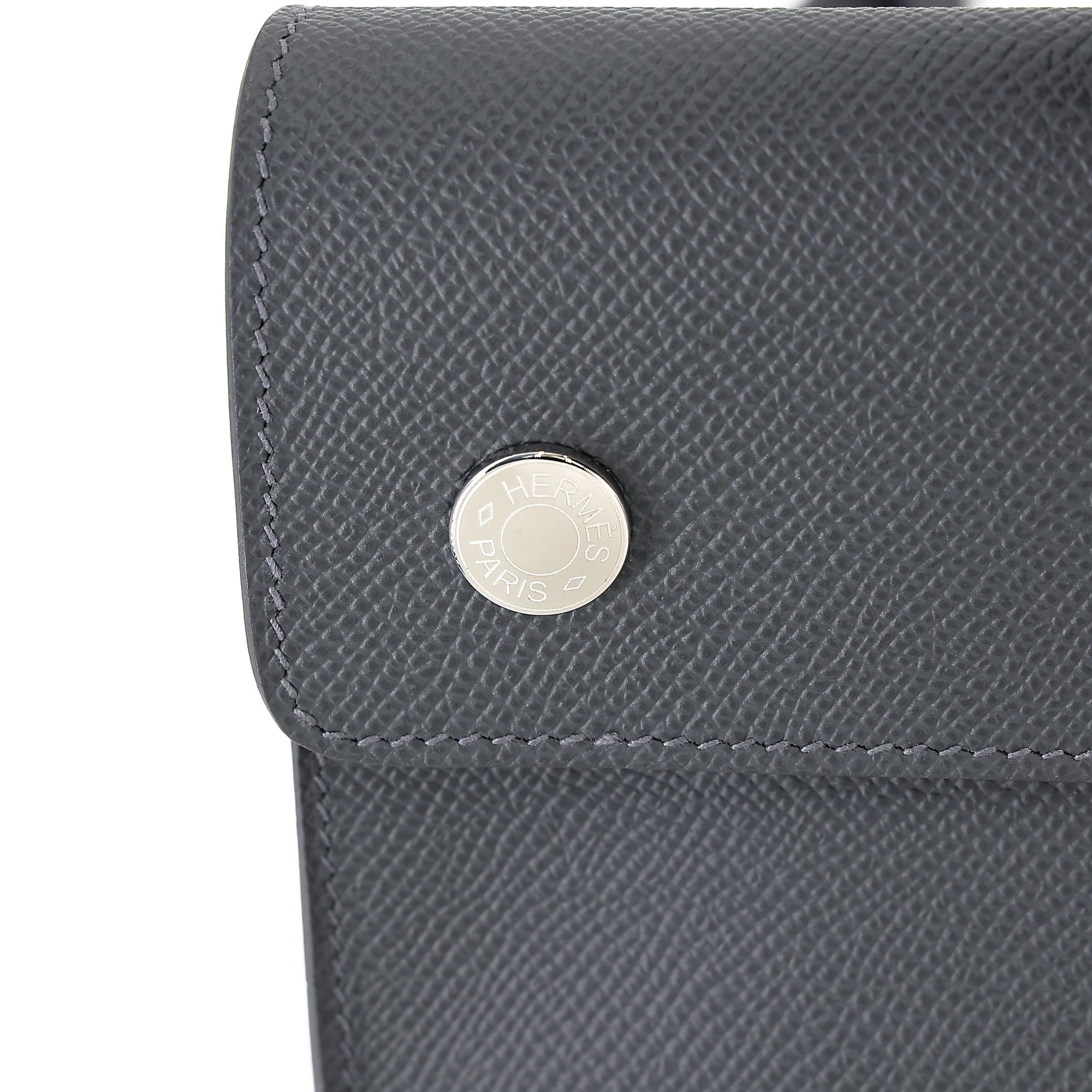 ランク NS 未使用品 HERMÈS エルメス エルメスナップ ウォレット アルドワーズ (85) エプソン シルバー金具 W刻印 (2024) - 12
