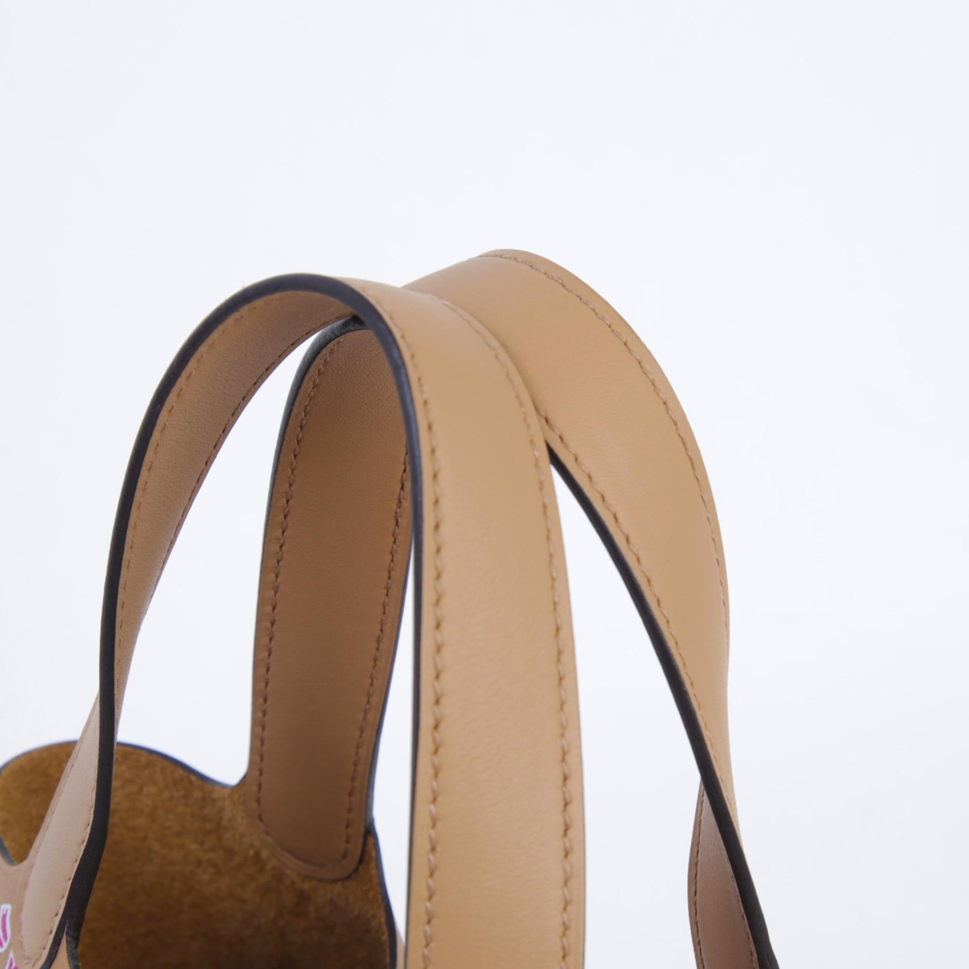Unused ( Rank NS ) HERMÈS Picotin Lock Micro 14 Lucky Daisy Chai (0M) Swift Palladium hardware U (2022) - 3