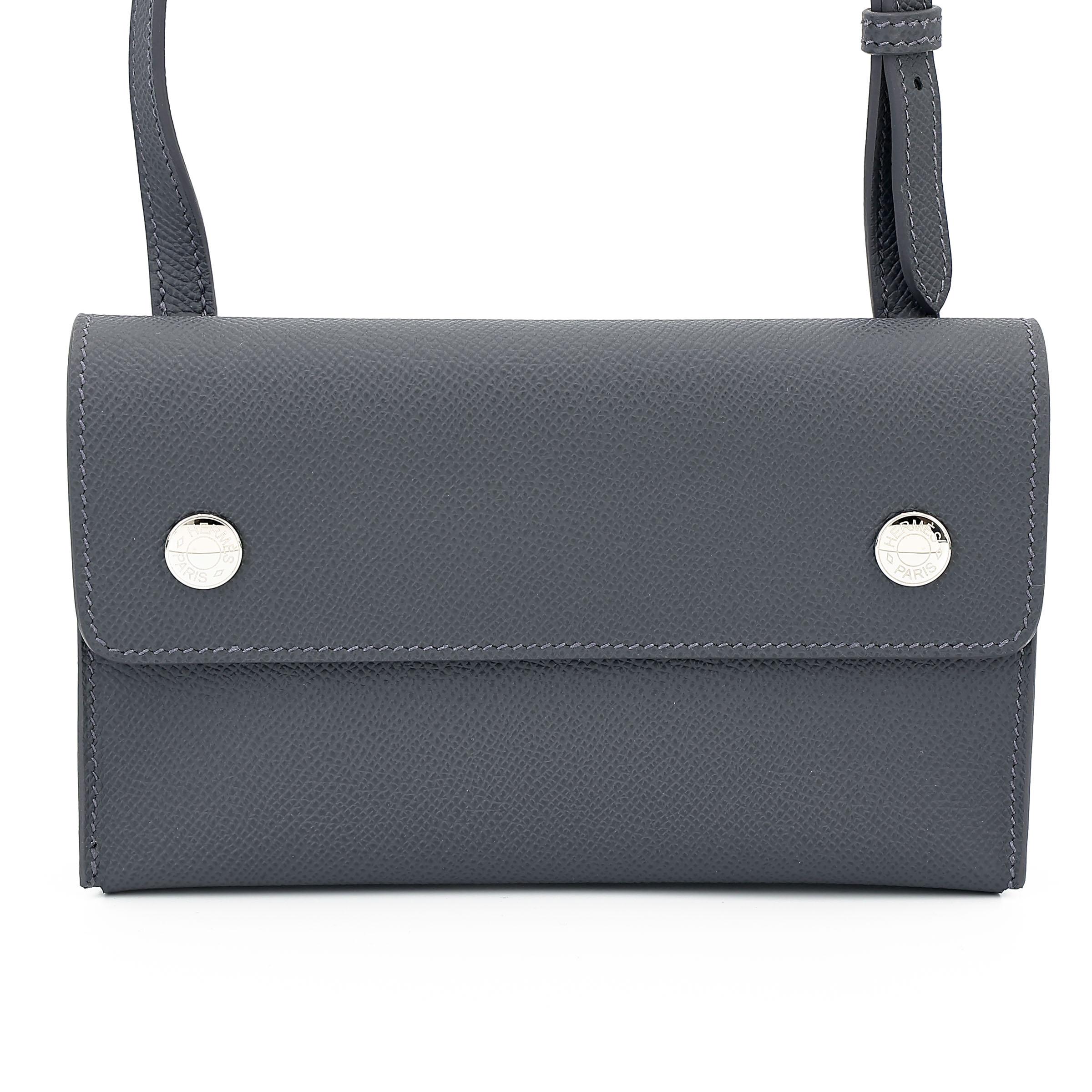 ランク NS 未使用品 HERMÈS エルメス エルメスナップ ウォレット アルドワーズ (85) エプソン シルバー金具 W刻印 (2024) - 1