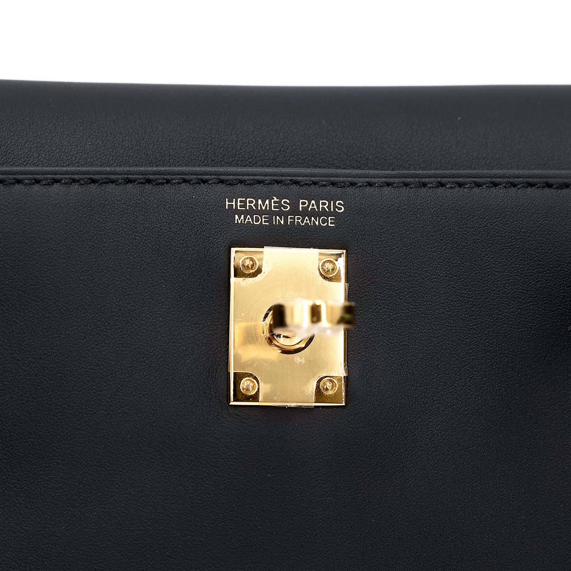 ランク N 新品 HERMÈS エルメス ケリージャンプ ブラック (89) スイフト ゴールド金具 K刻印 (2025) - 24