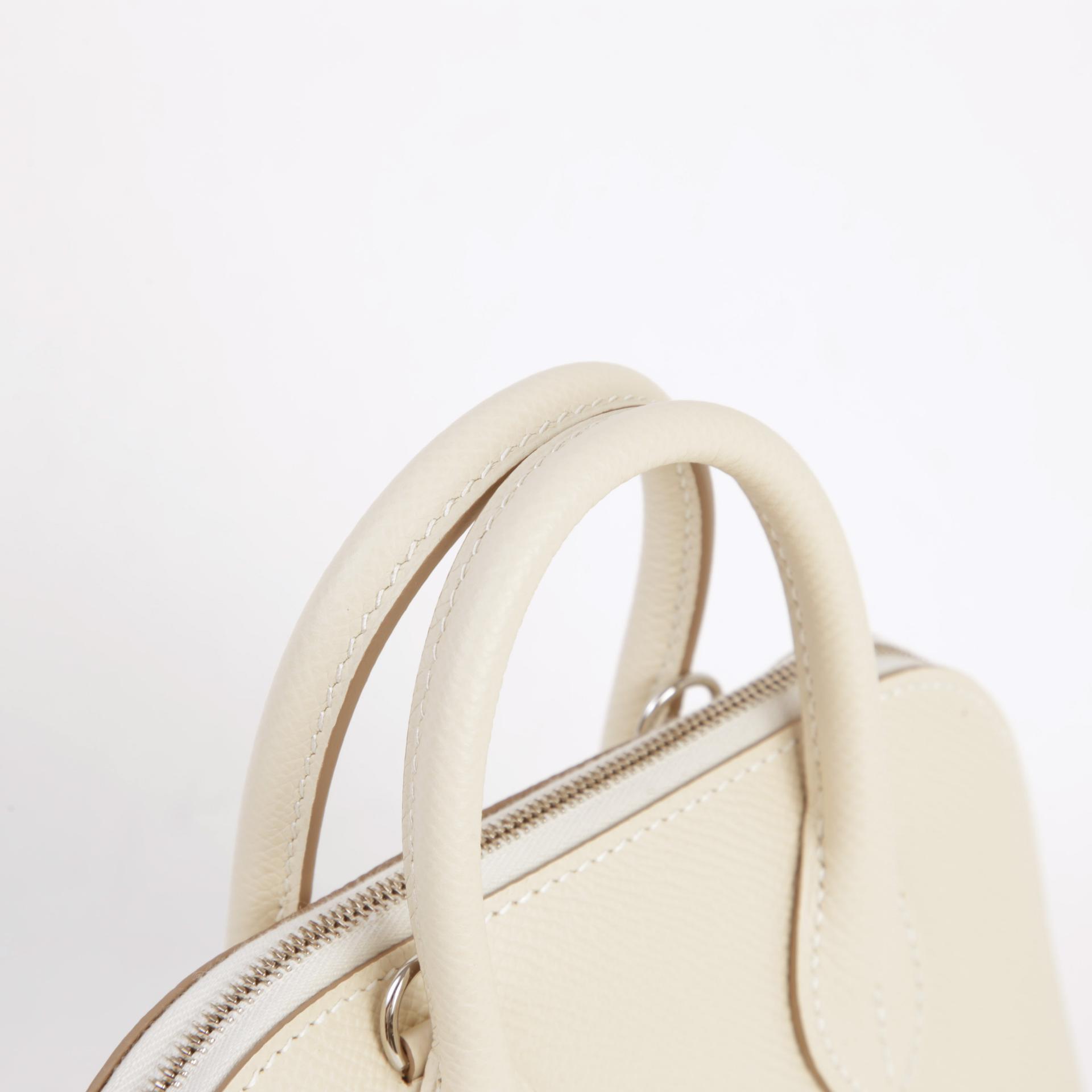 ランク NS 未使用品 HERMÈS エルメス ボリード オンホイールズ クレ (10) ヴェールヴェルティゴ (U4) エプソン シルバー金具 W刻印 (2024) - 3