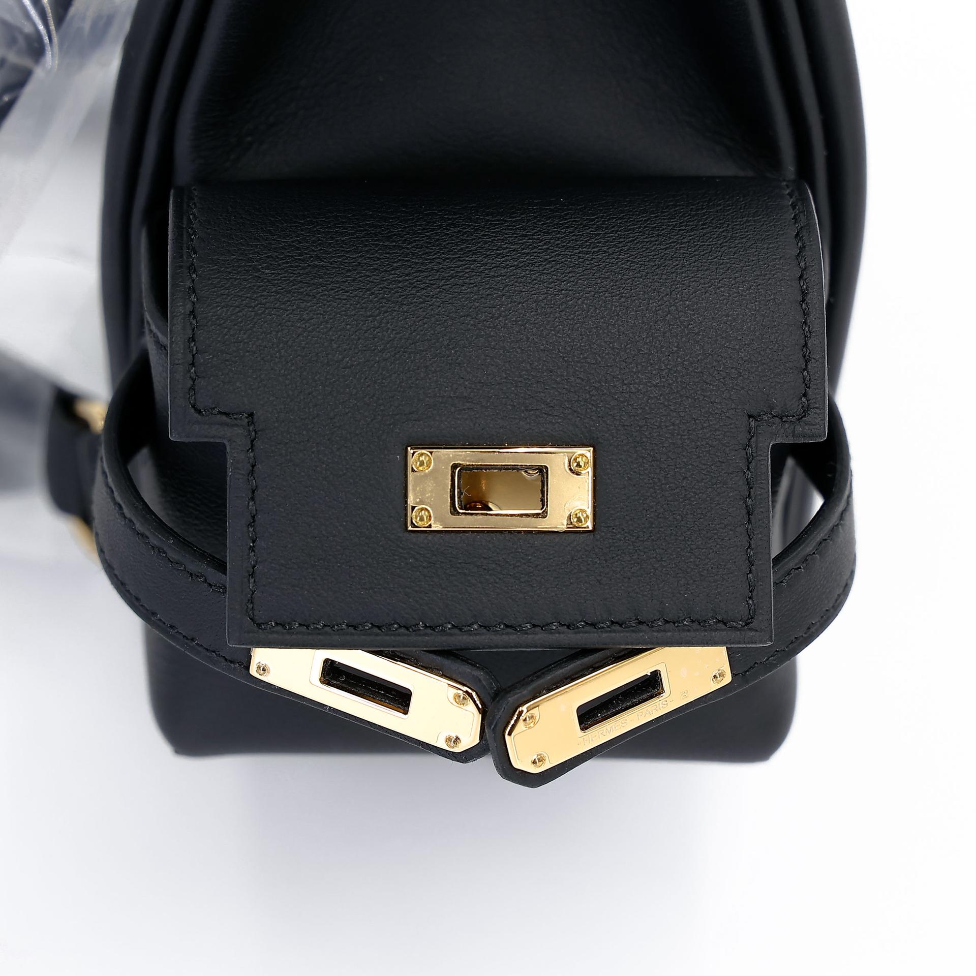 ランク N 新品 HERMÈS エルメス ケリージャンプ ブラック (89) スイフト ゴールド金具 K刻印 (2025) - 14